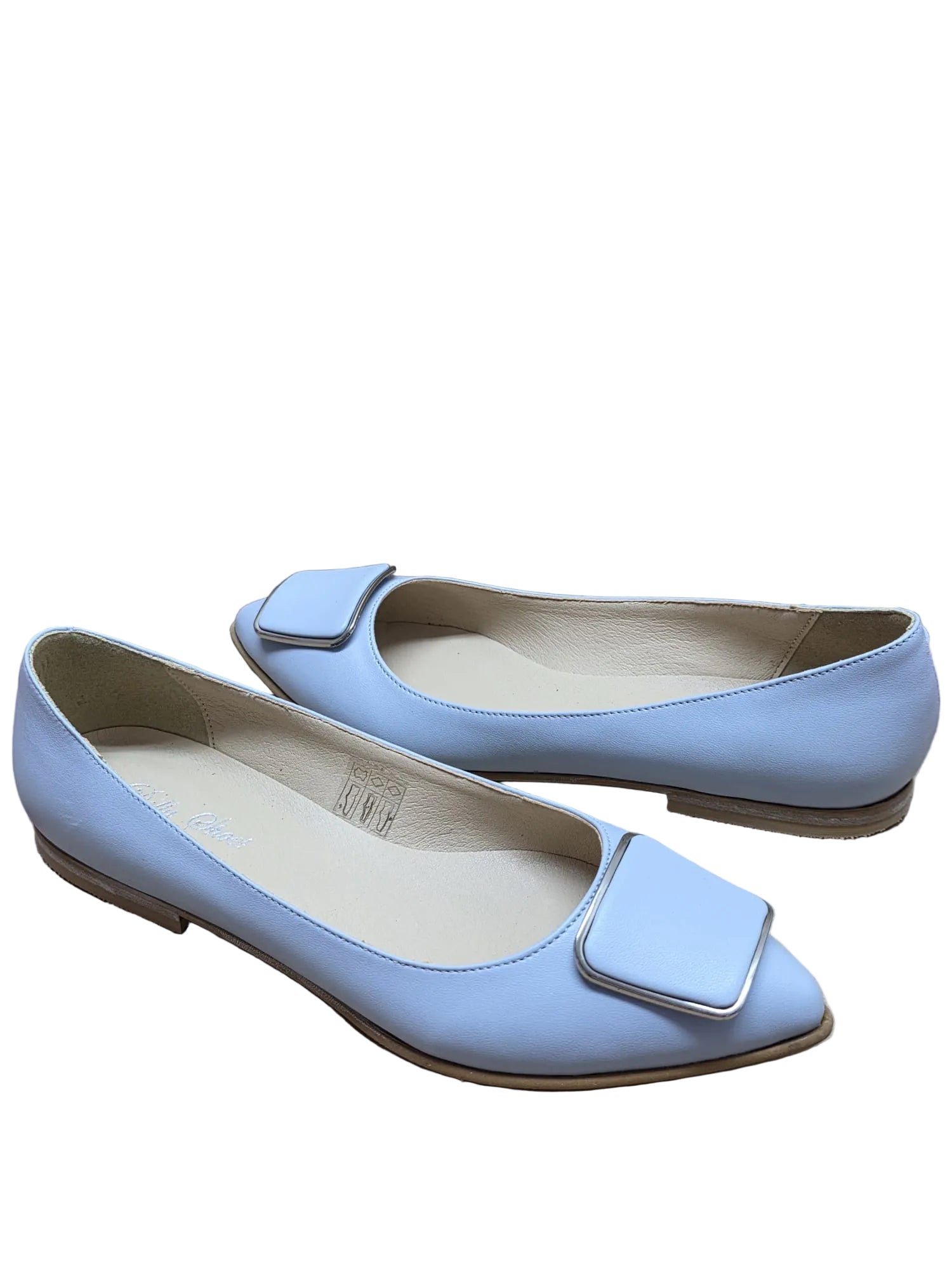 Balerini Piele Naturala Dolly249 ACC3 Blue - Dolly Shoes