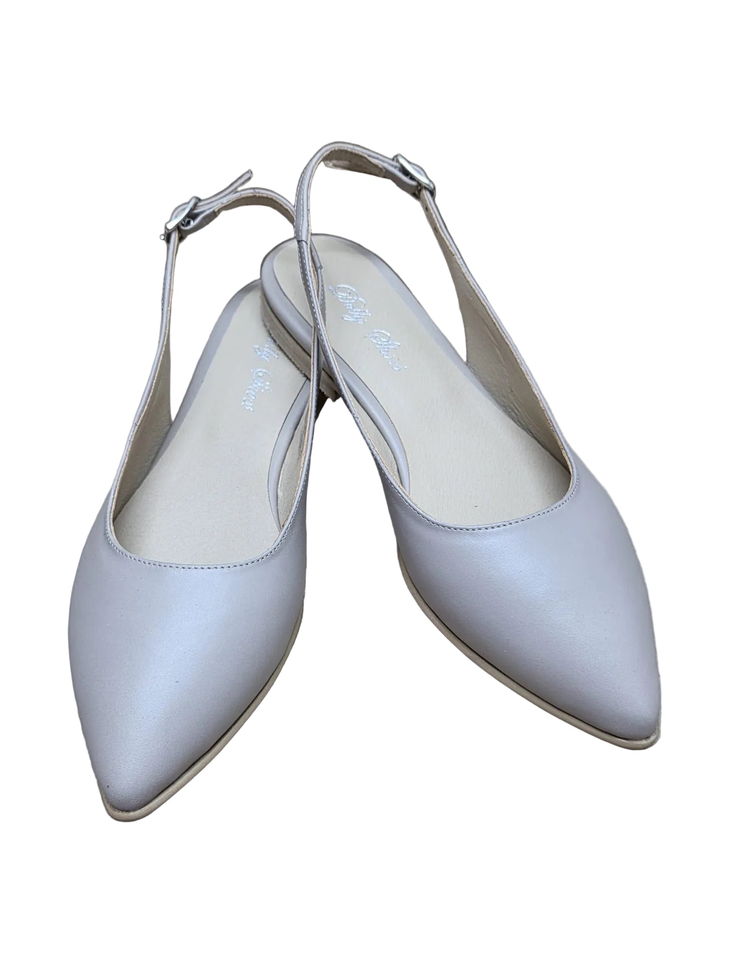 Balerini Piele Naturala PS64 Box Taupe - Dolly Shoes