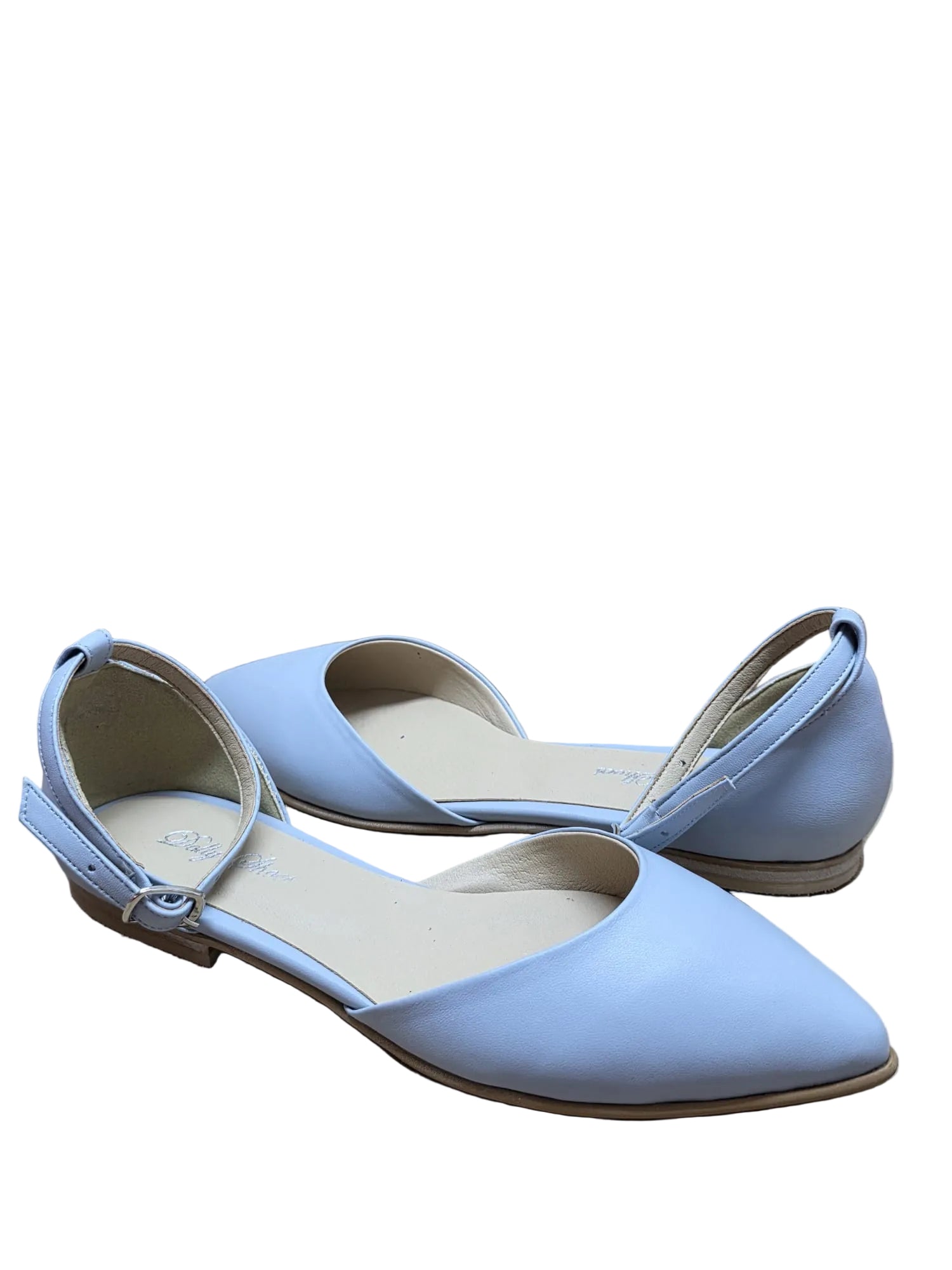 Balerini Piele Naturala Britania Bleu - Dolly Shoes