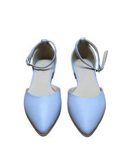 Balerini Piele Naturala Britania Bleu - Dolly Shoes