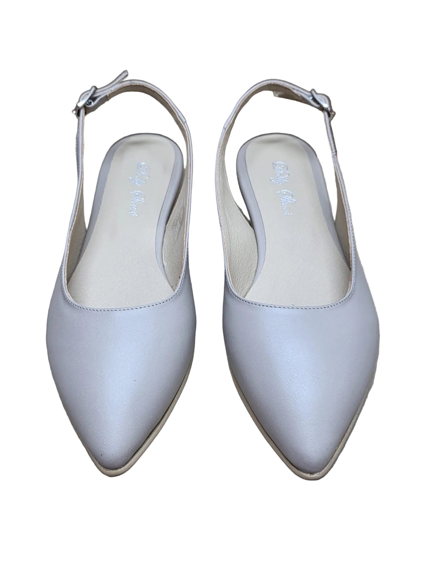 Balerini Piele Naturala PS64 Box Taupe - Dolly Shoes