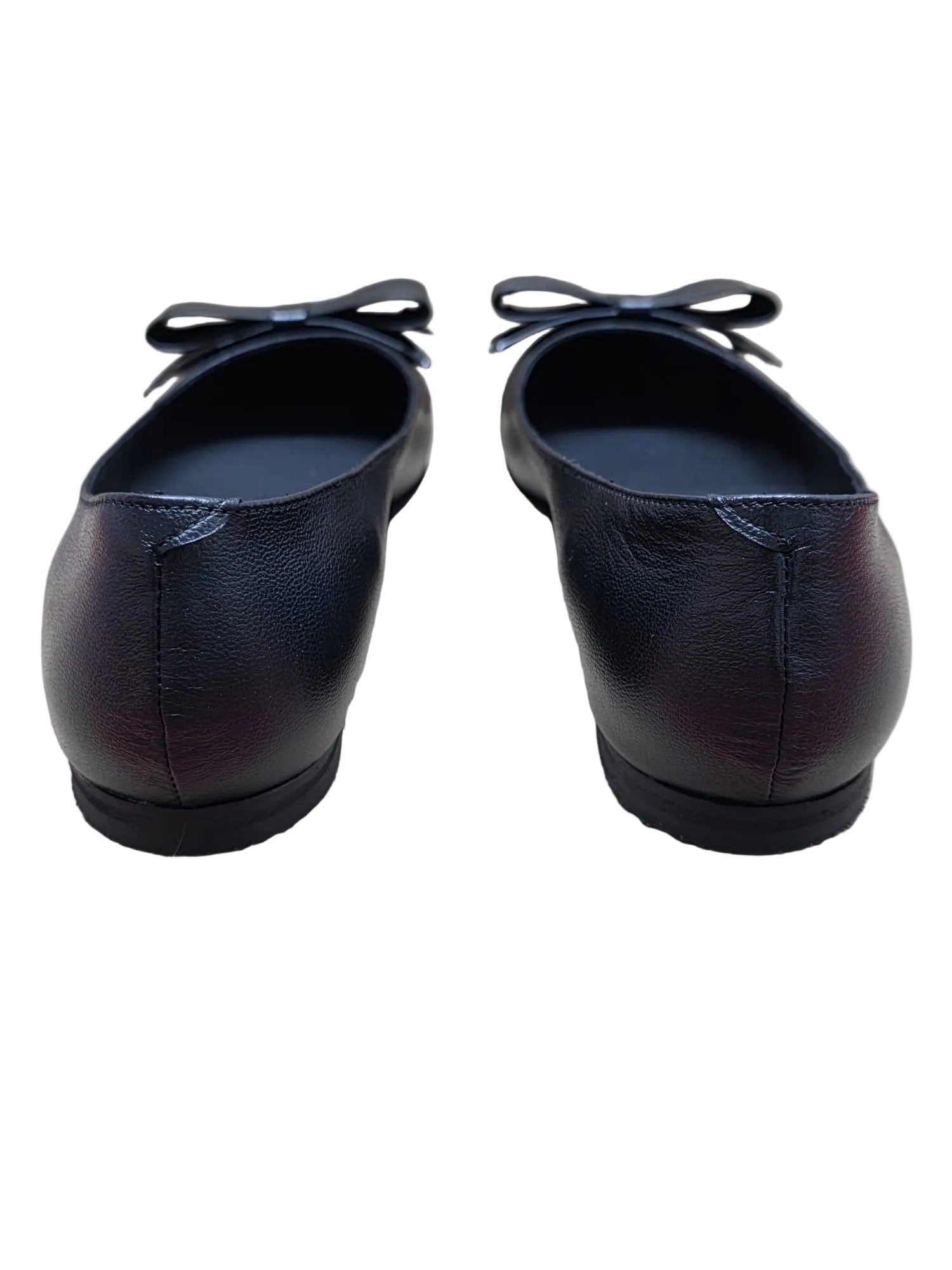 Balerini Piele Naturala 249 Negru Funda - Dolly Shoes