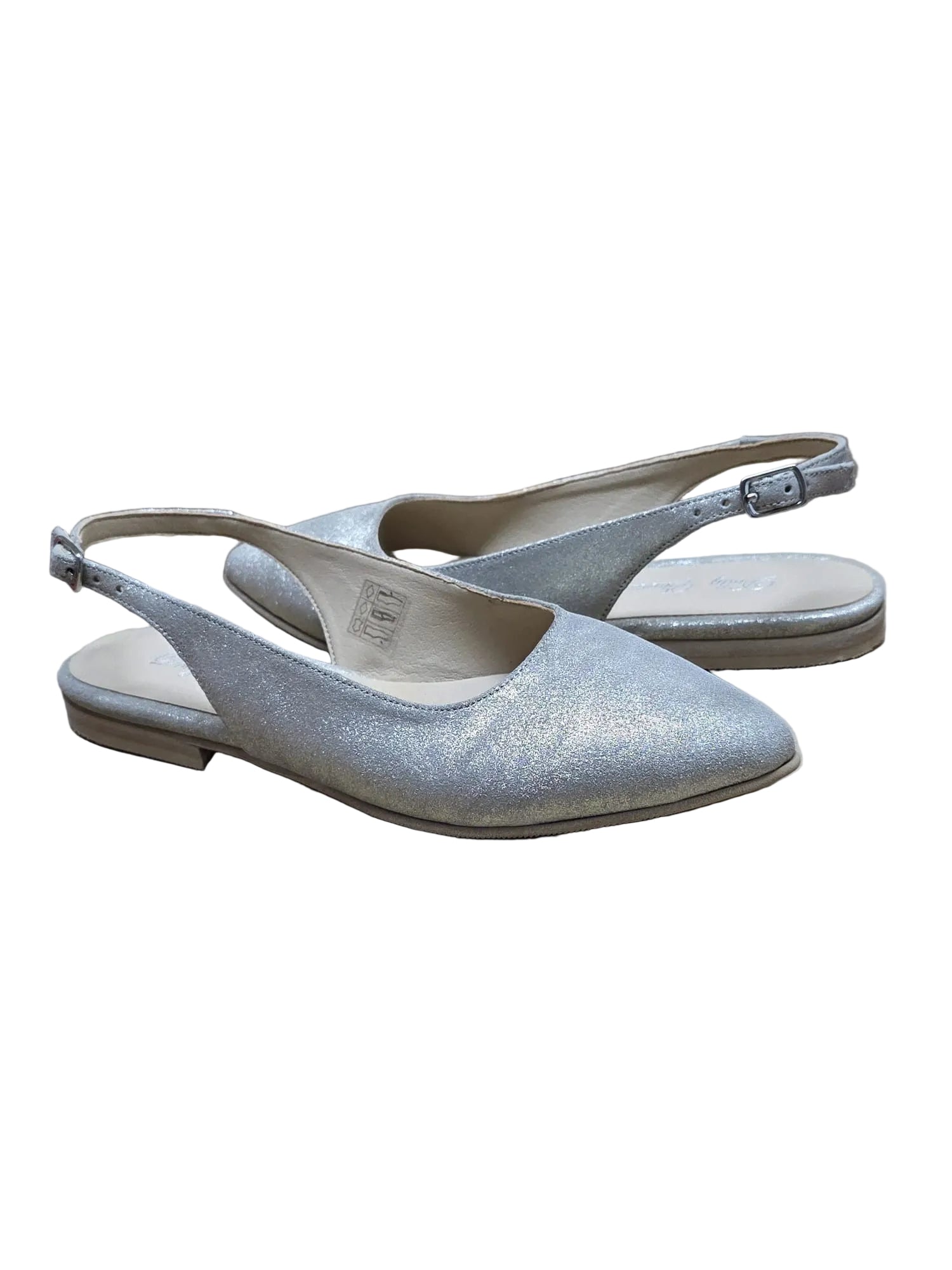 Balerini Piele Naturala PS64 Bej Sidef - Dolly Shoes