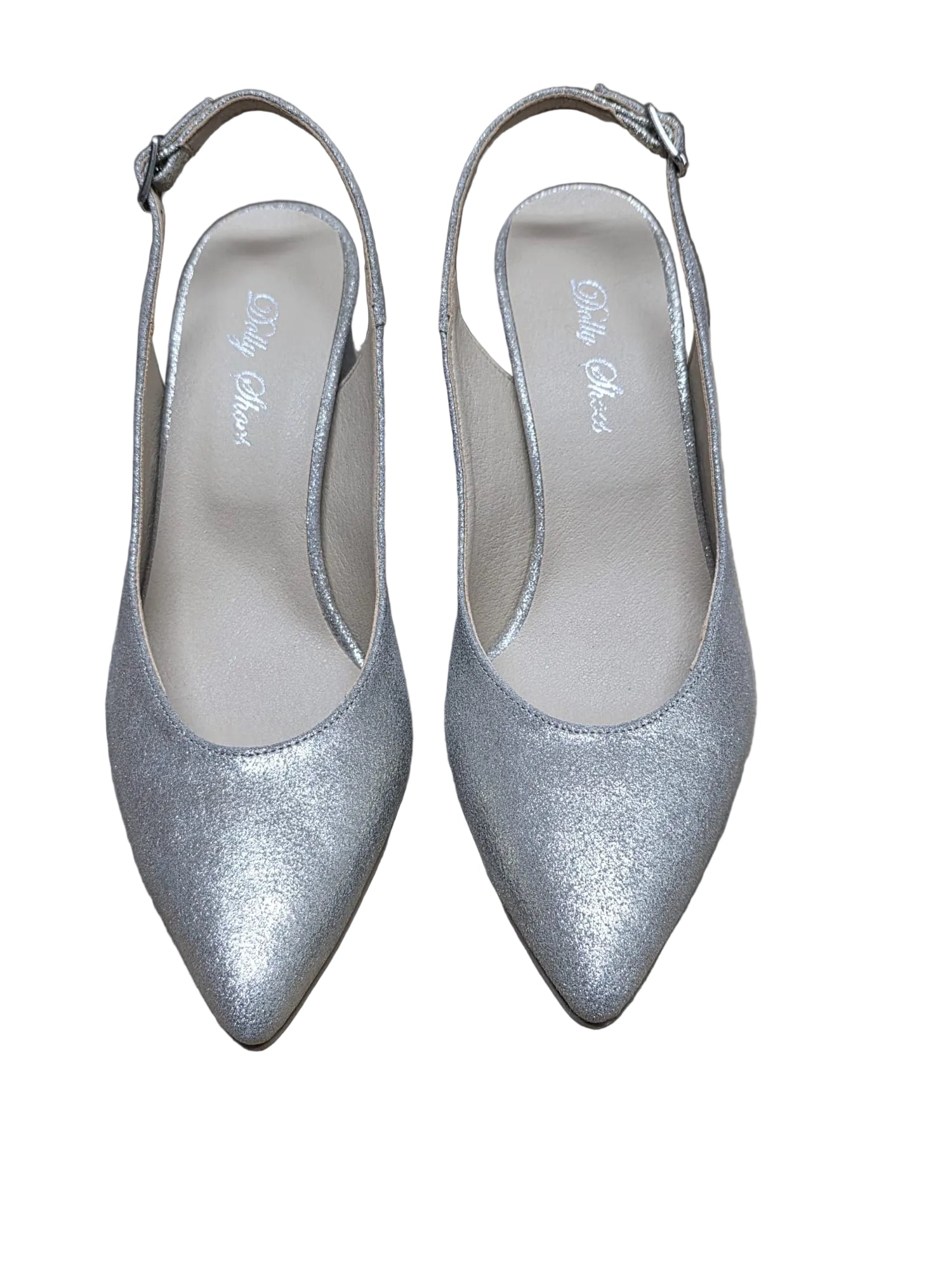 Pantofi Piele Naturala Alma Bej Sidef - Dolly Shoes