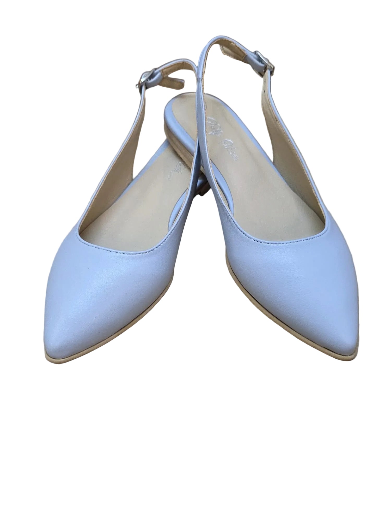 Balerini Piele Naturala PS64 Box Ice Bleu - Dolly Shoes