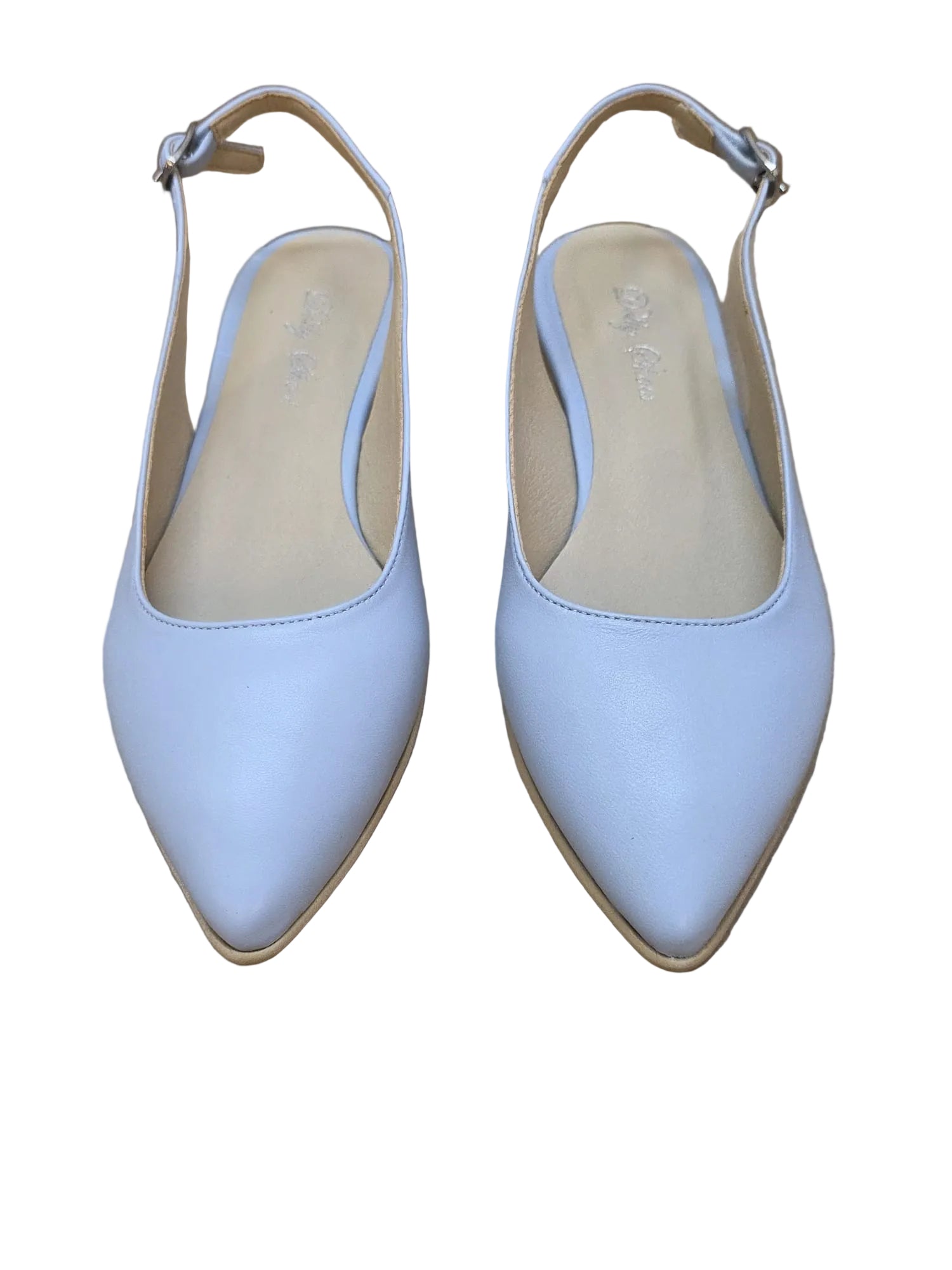 Balerini Piele Naturala PS64 Box Ice Bleu - Dolly Shoes