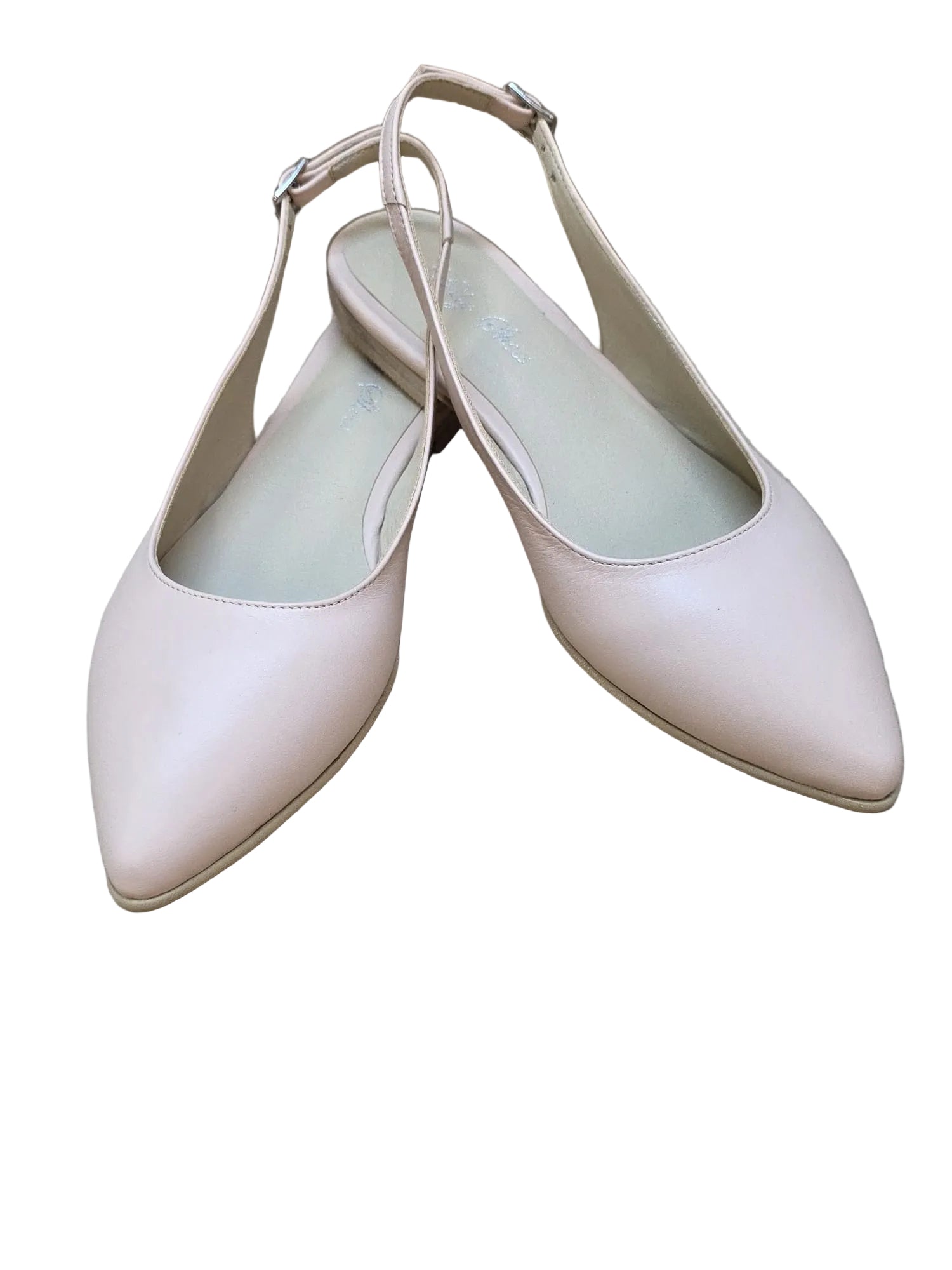 Balerini Piele Naturala PS64 Box Nude Roze - Dolly Shoes