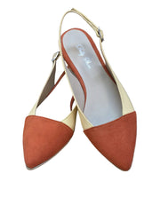 Balerini Piele Naturala Dolly PS84 Box galben-velur orange