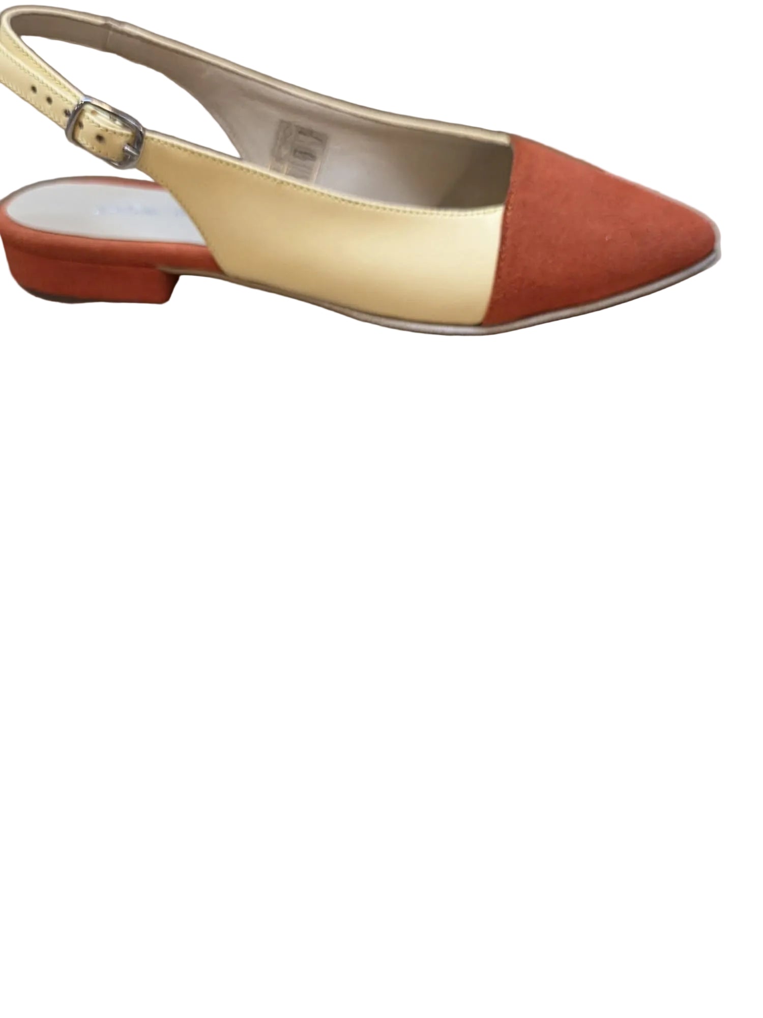 Balerini Piele Naturala Dolly PS84 box galben- velur orange