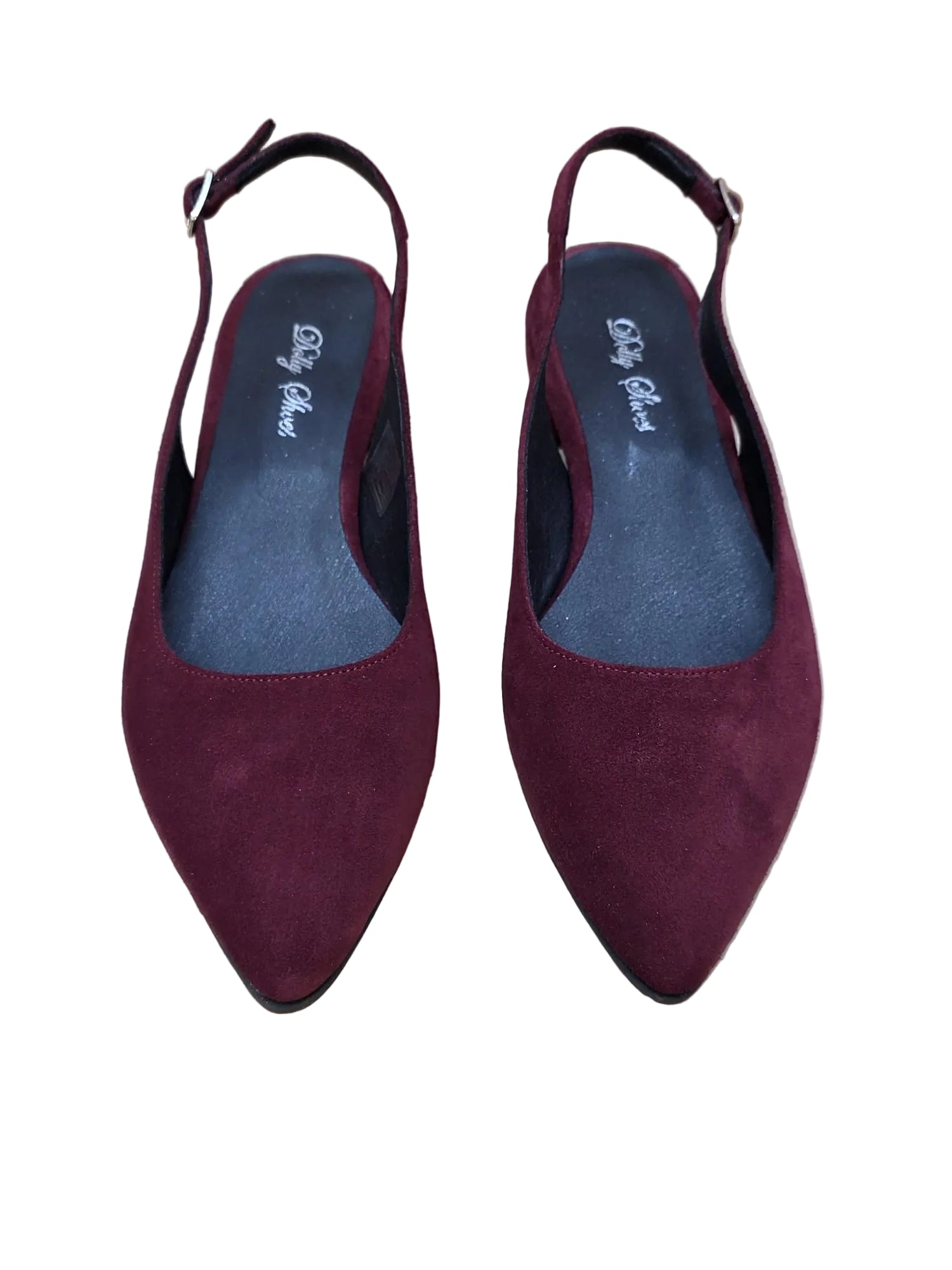 Balerini Piele Naturala PS64 Merlot Suede - Dolly shoes