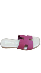 Papuci Piele Naturala Lux Vibe Fuxia Bellini