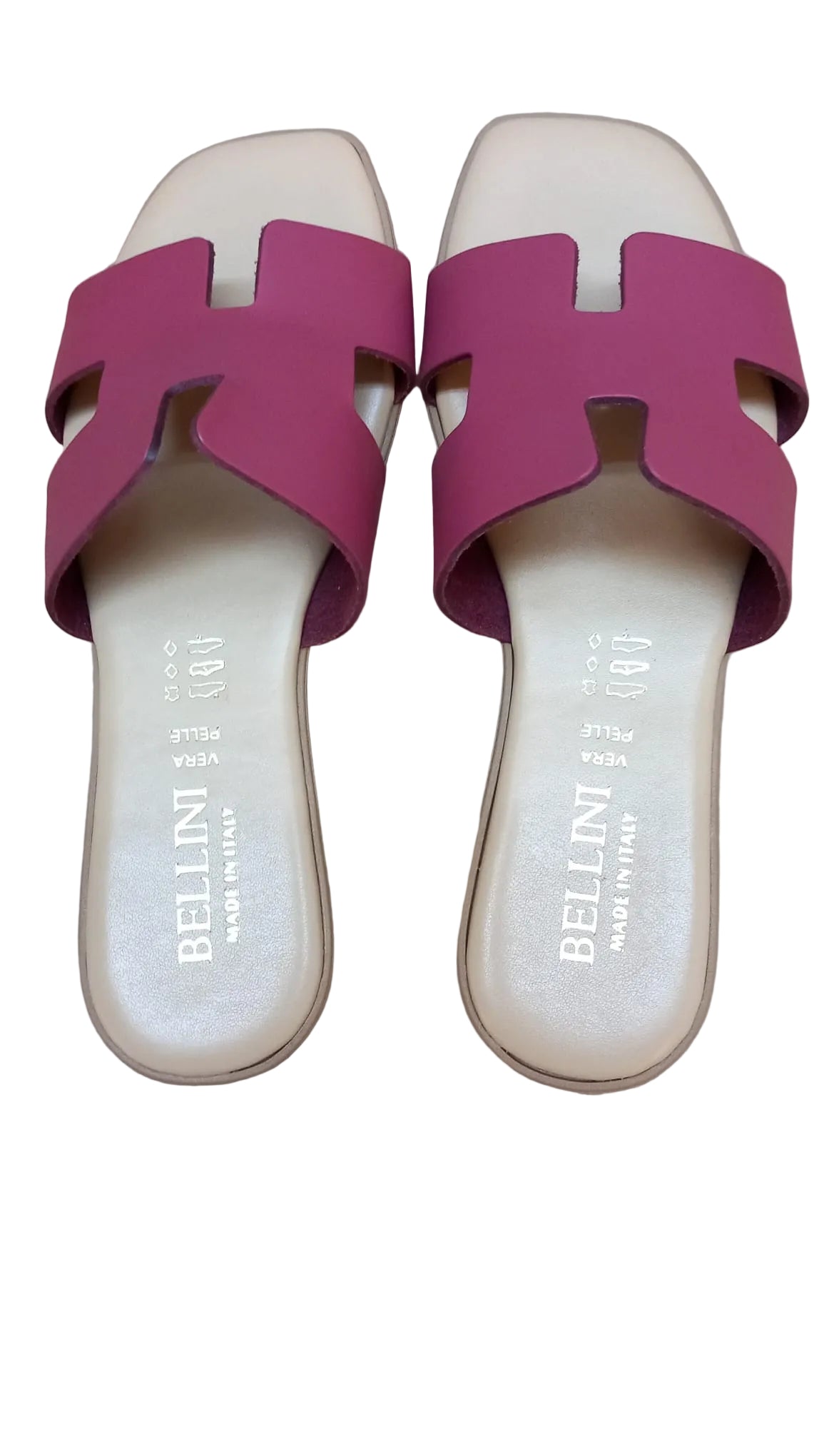 Papuci Piele Naturala Lux Vibe Fuxia Bellini