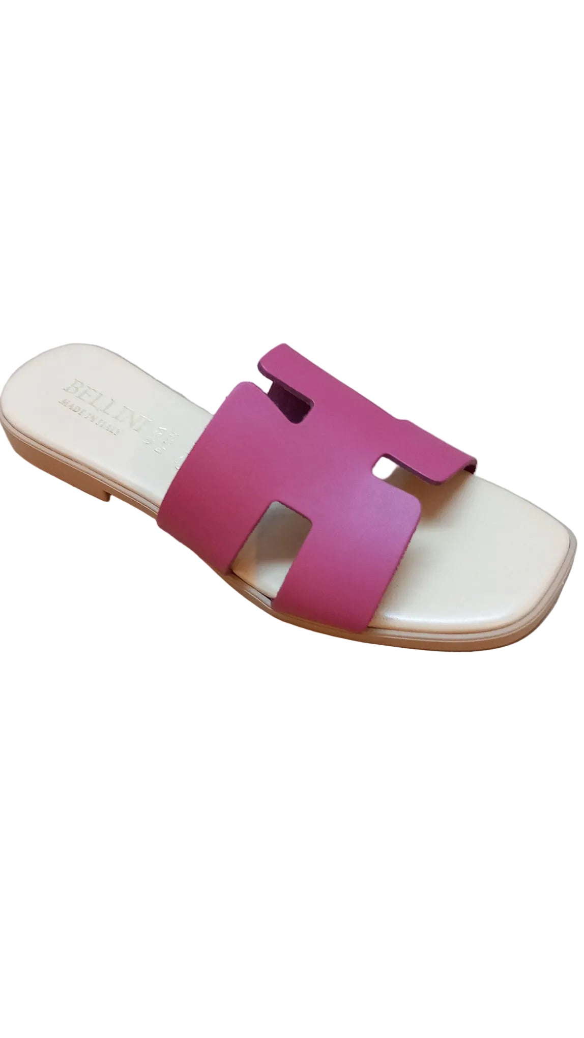 Papuci Piele Naturala Lux Vibe Fuxia Bellini