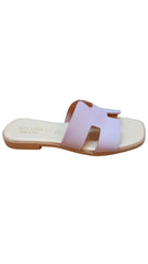 Papuci Piele Naturala Lux Vibe Lila Bellini