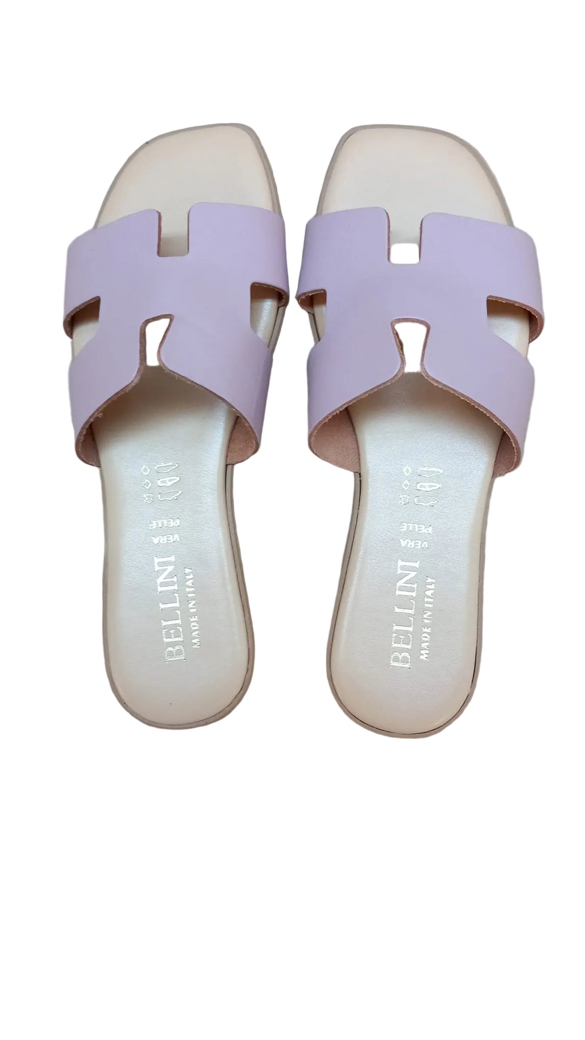 Papuci Piele Naturala Lux Vibe Lila Bellini