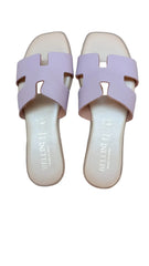 Papuci Piele Naturala Lux Vibe Lila Bellini
