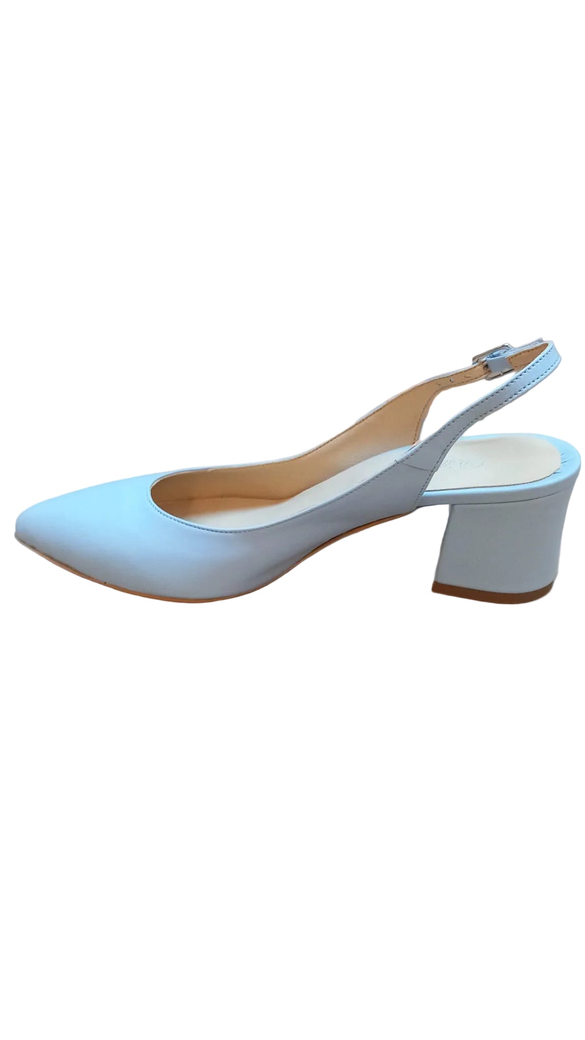 Pantofi Piele Naturala Alma Ice Bleu Dolly Shoes