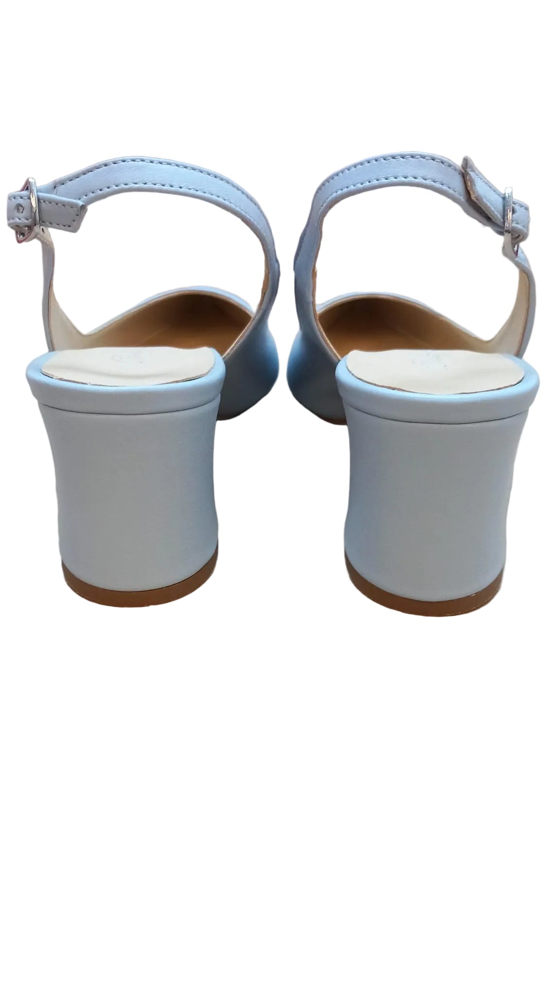Pantofi Piele Naturala Alma Ice Bleu Dolly Shoes