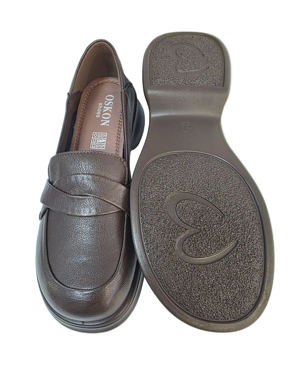 Pantofi Piele Naturala Omnia Brown TP2017