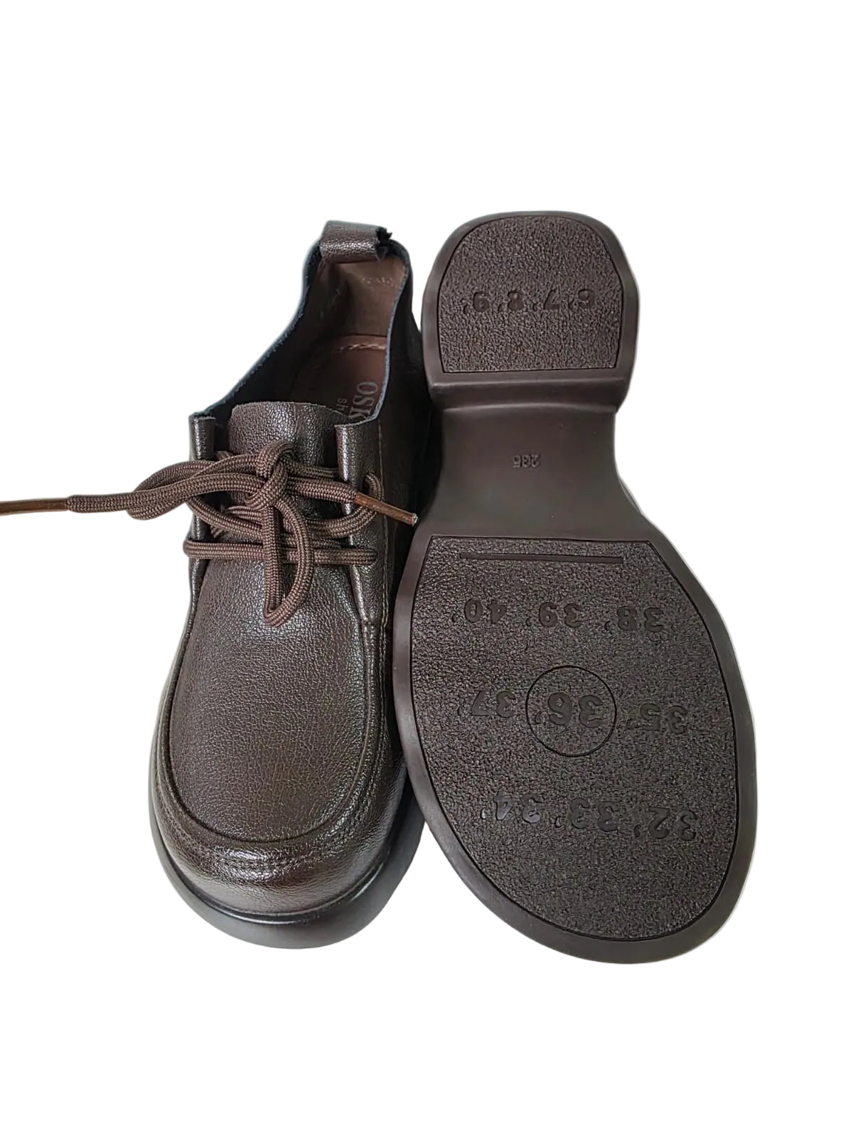 Pantofi Piele Naturala Omnia Brown TP186-1