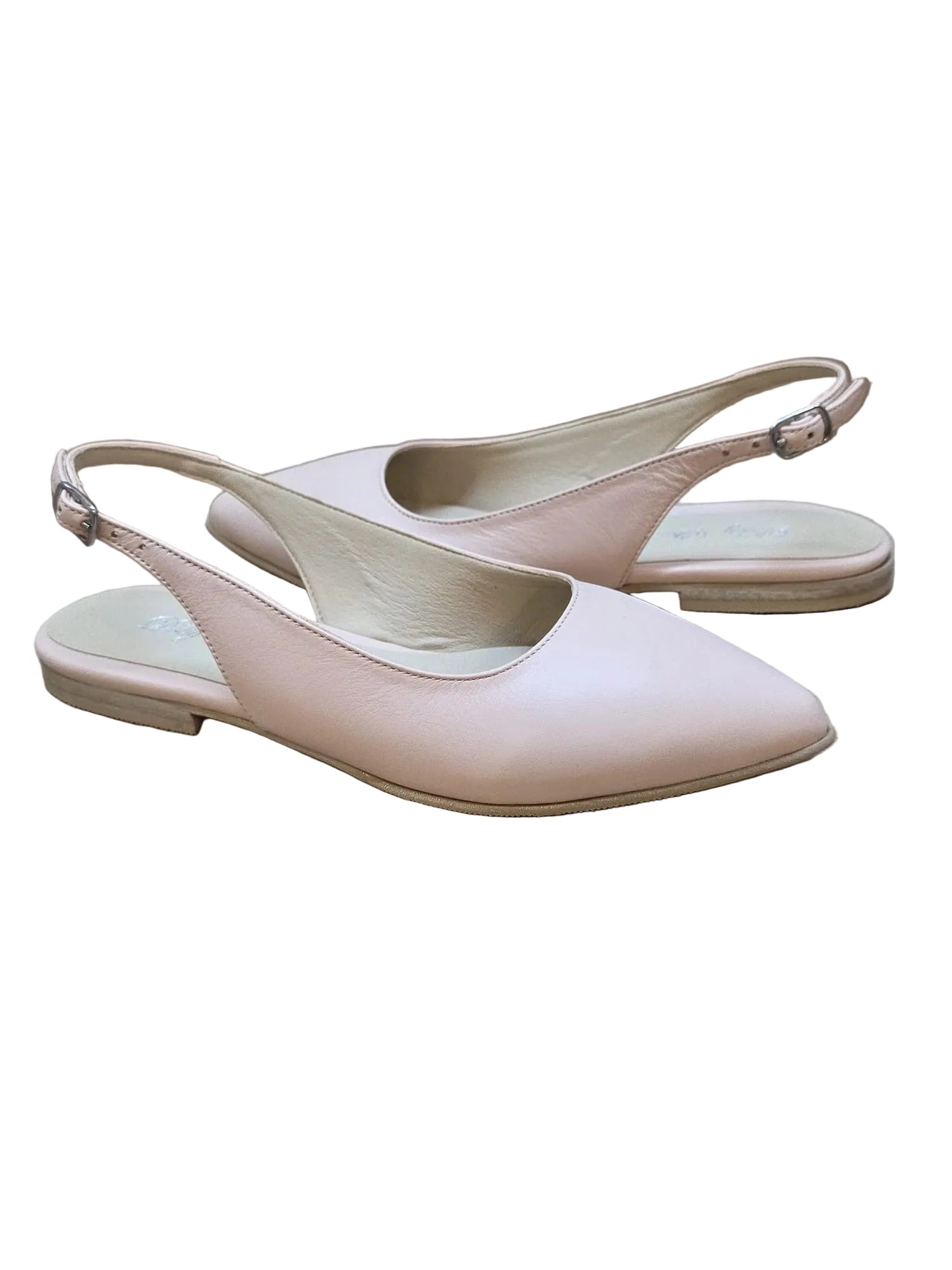 Balerini Piele Naturala PS64 Box Nude Roze - Dolly Shoes
