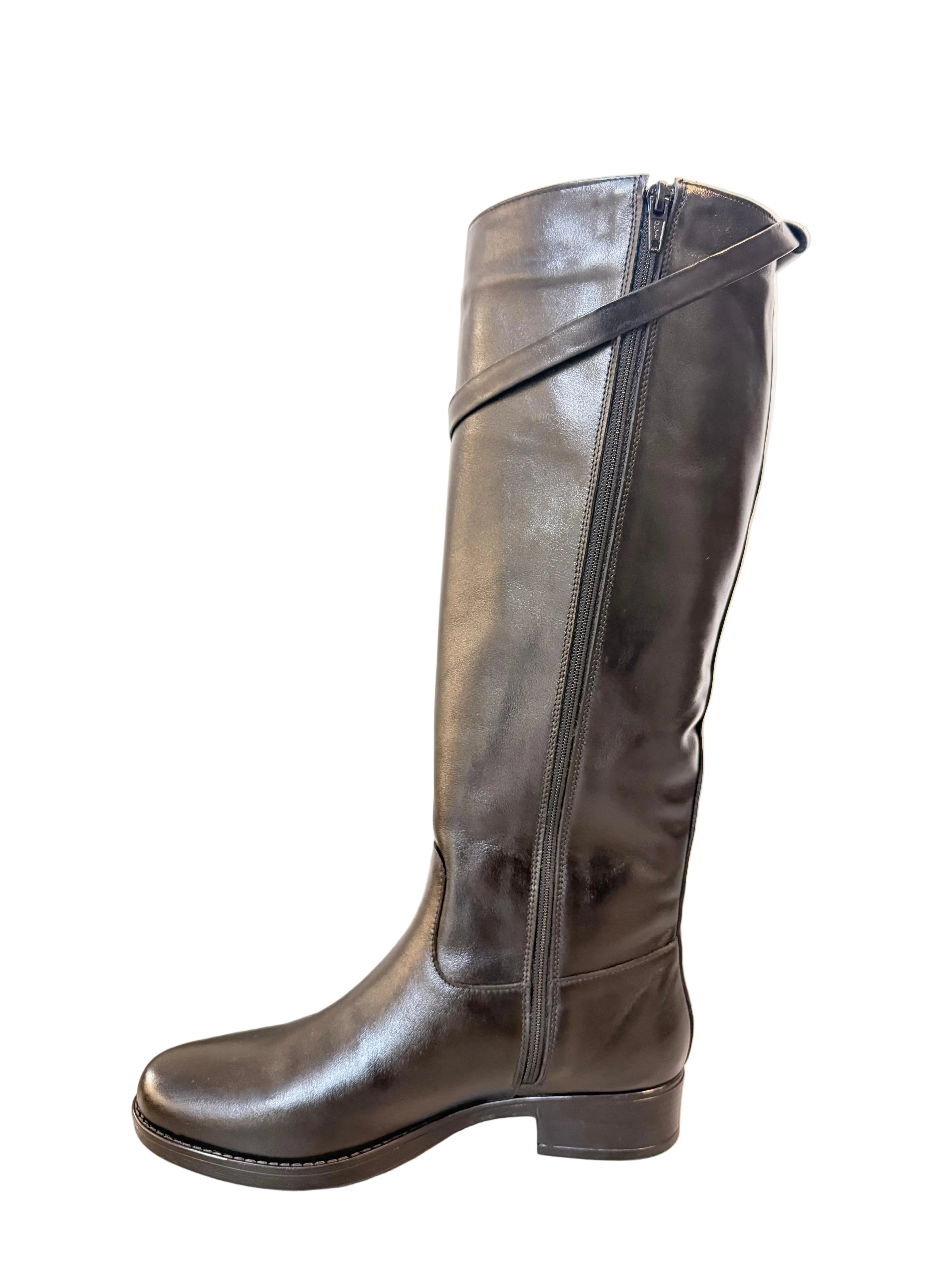 Cizme Piele Naturala Thaia Black Nappa - Dolly Shoes