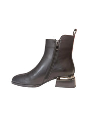 Ghete Piele Naturala P111-654 Black - Betina Scarpe