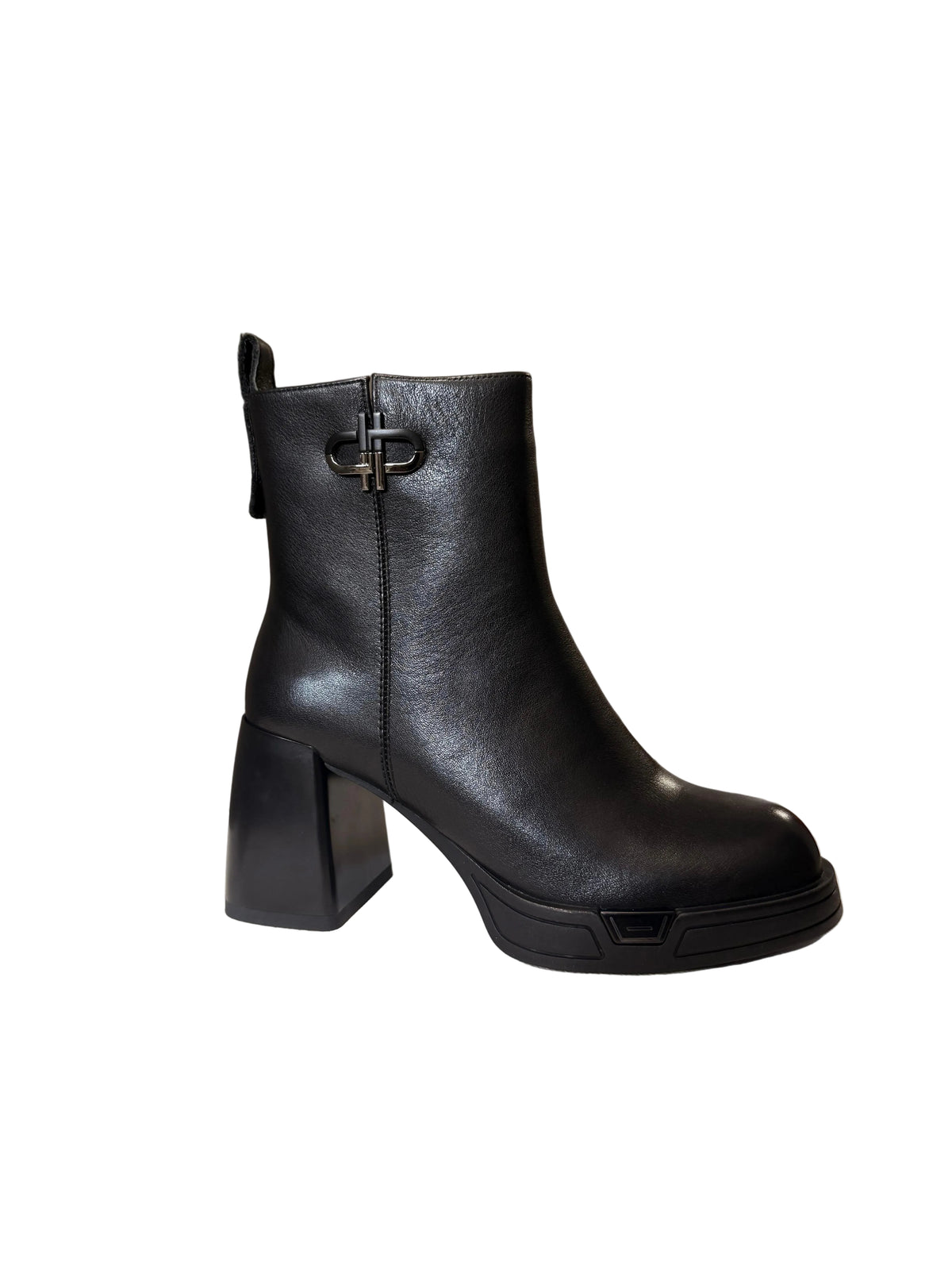 Ghete Piele Naturala Y856-5.5 A789 Black - Betina Scarpe