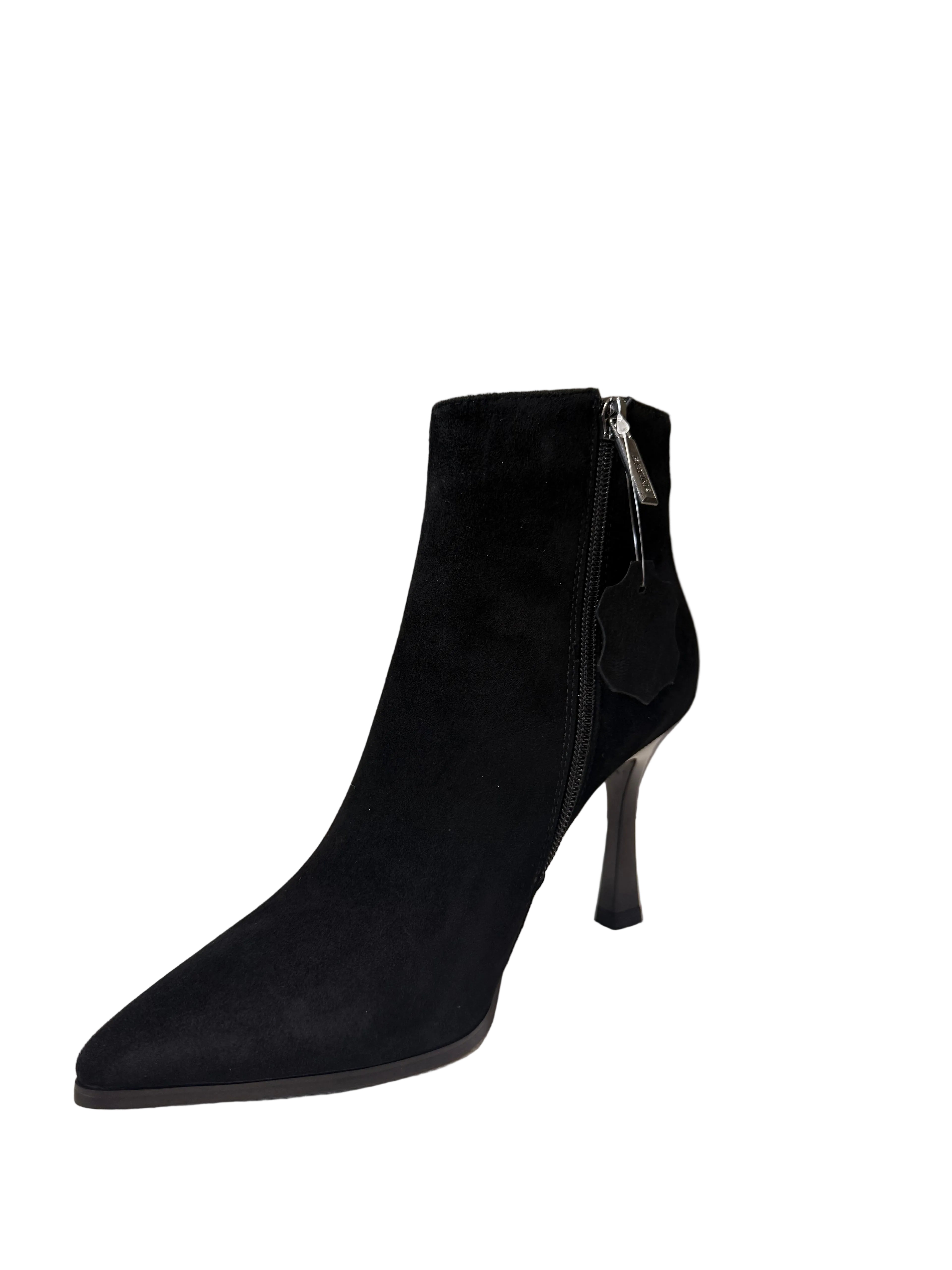 Ghete Piele Naturala  BSCW2688-1 Black - Betina Scarpe