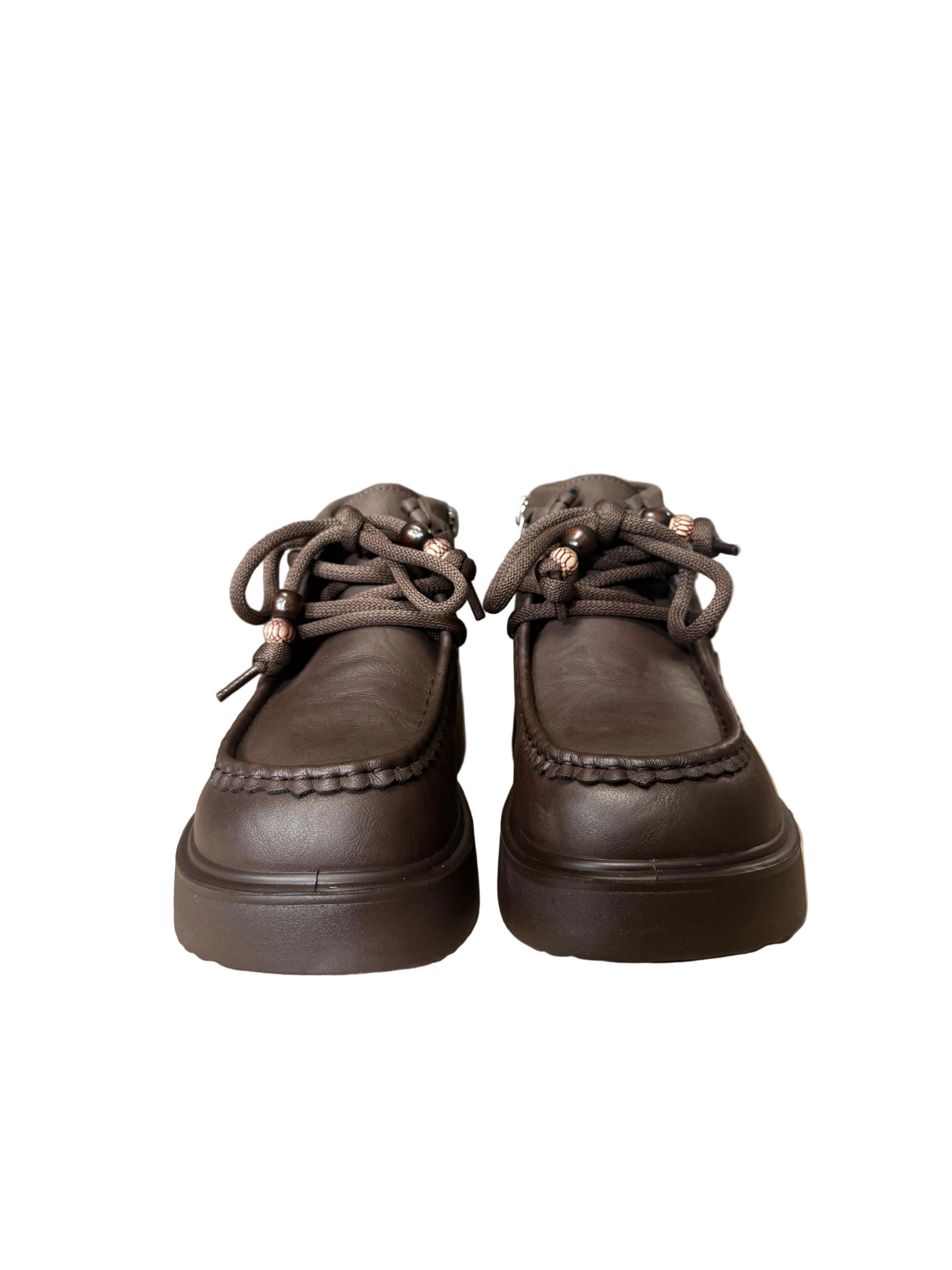 Ghete Piele Naturala Styleno ET58786 Brown Oskon
