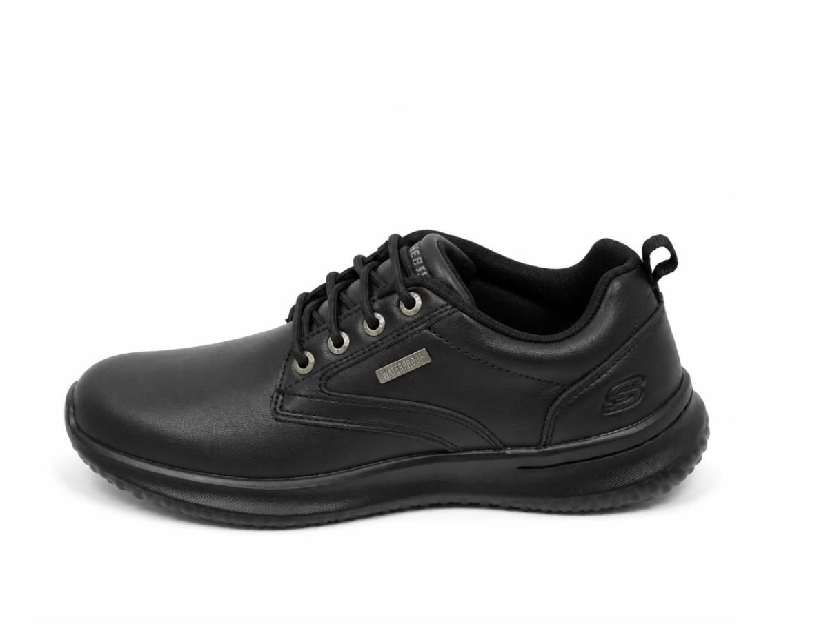 Pantofi Barbati Piele Naturala Negri Skechers