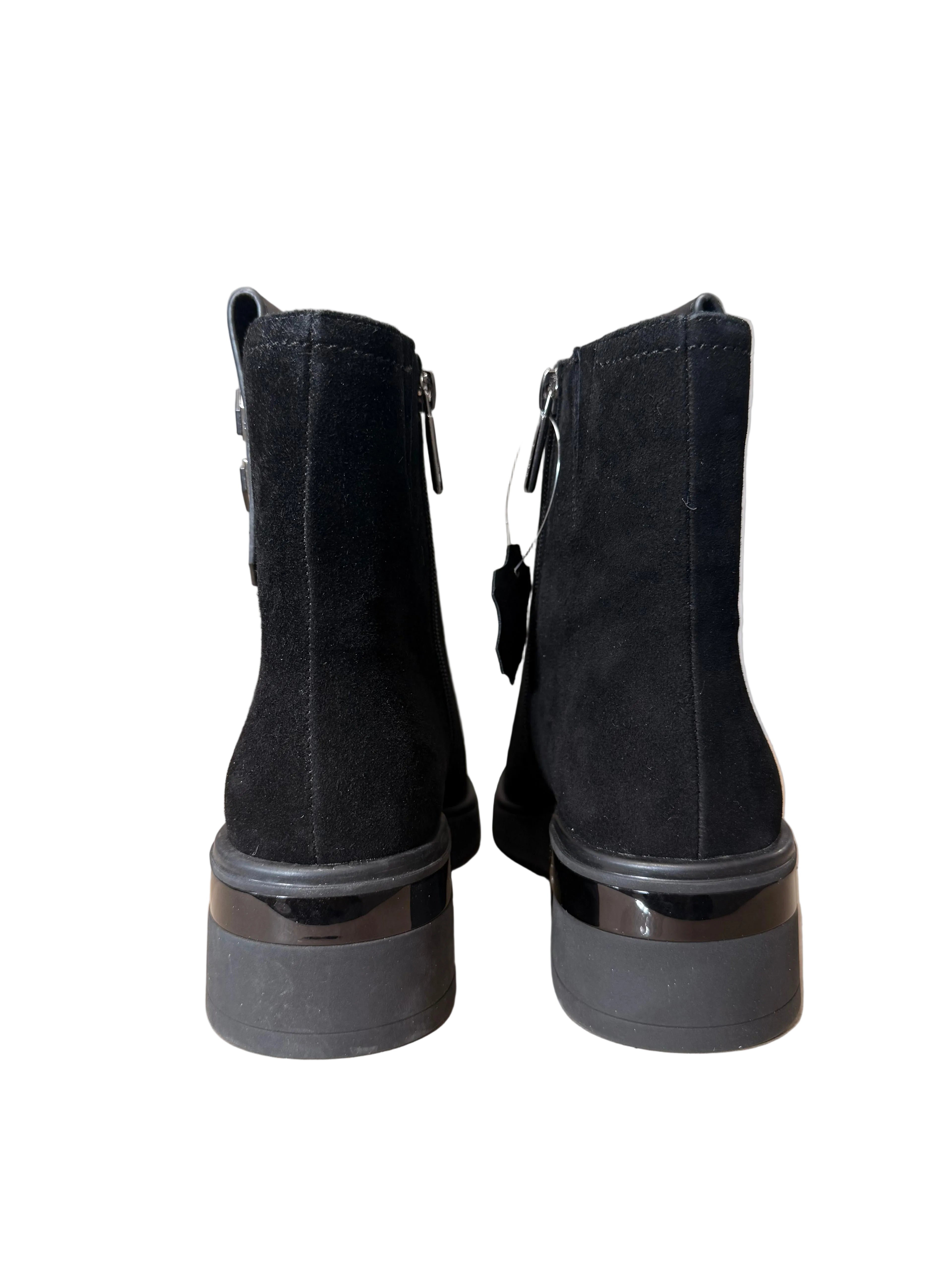Ghete Piele Naturala M247-S2888-1 Black - Betina Scarpe