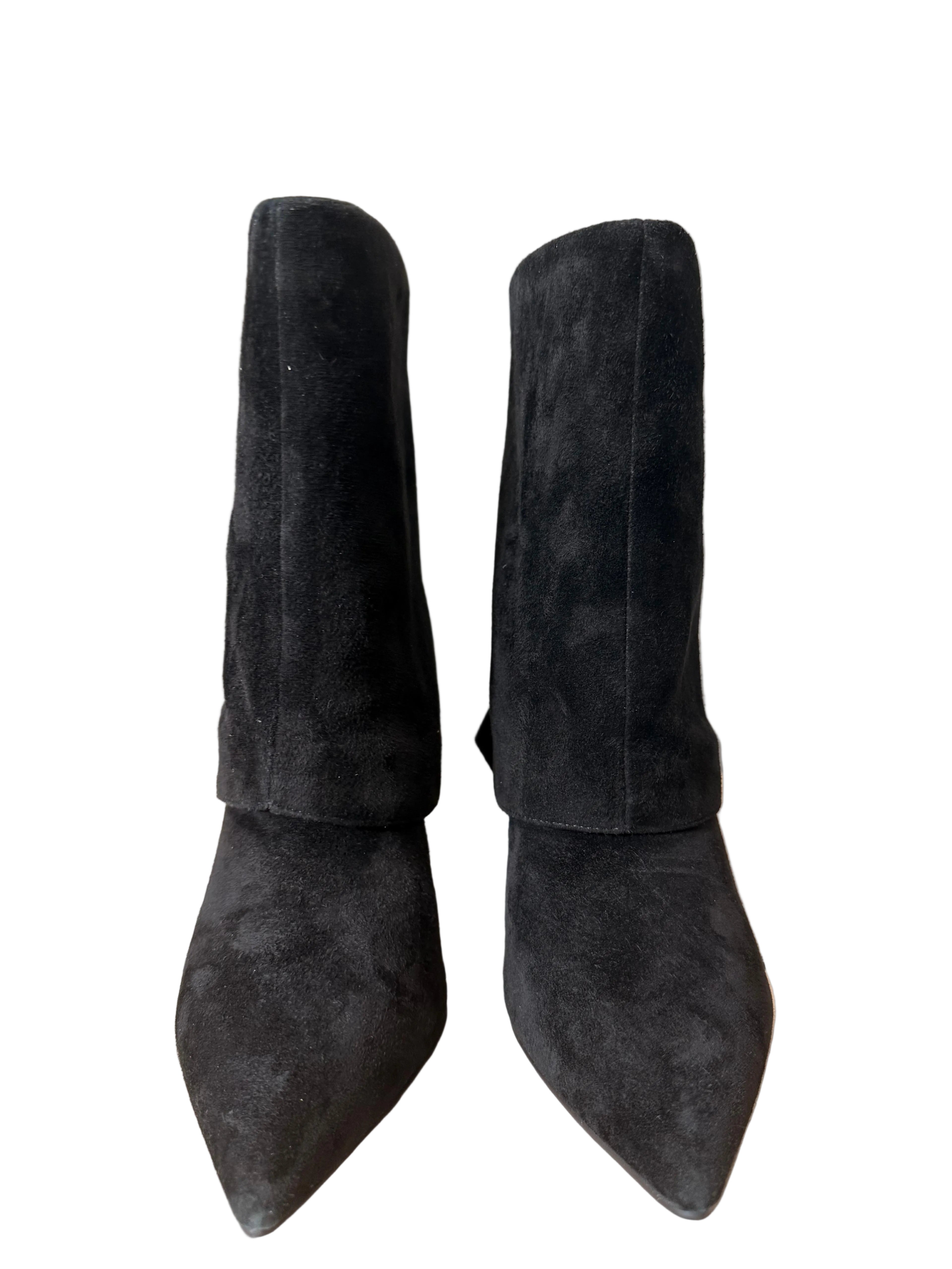 Ghete Piele Naturala M1887-L4358R-1 Black - Betina Scarpe