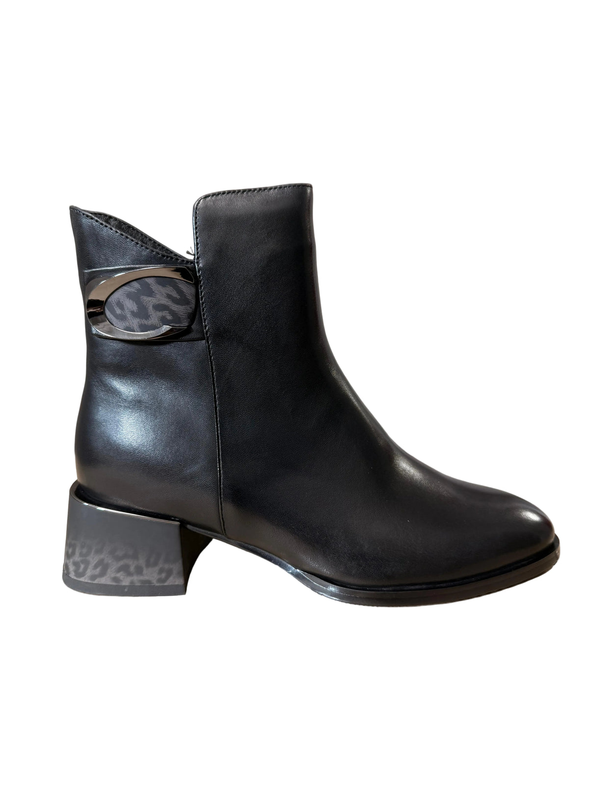 Ghete Piele Naturala J5.5-1FA2172 Black - Betina Scarpe