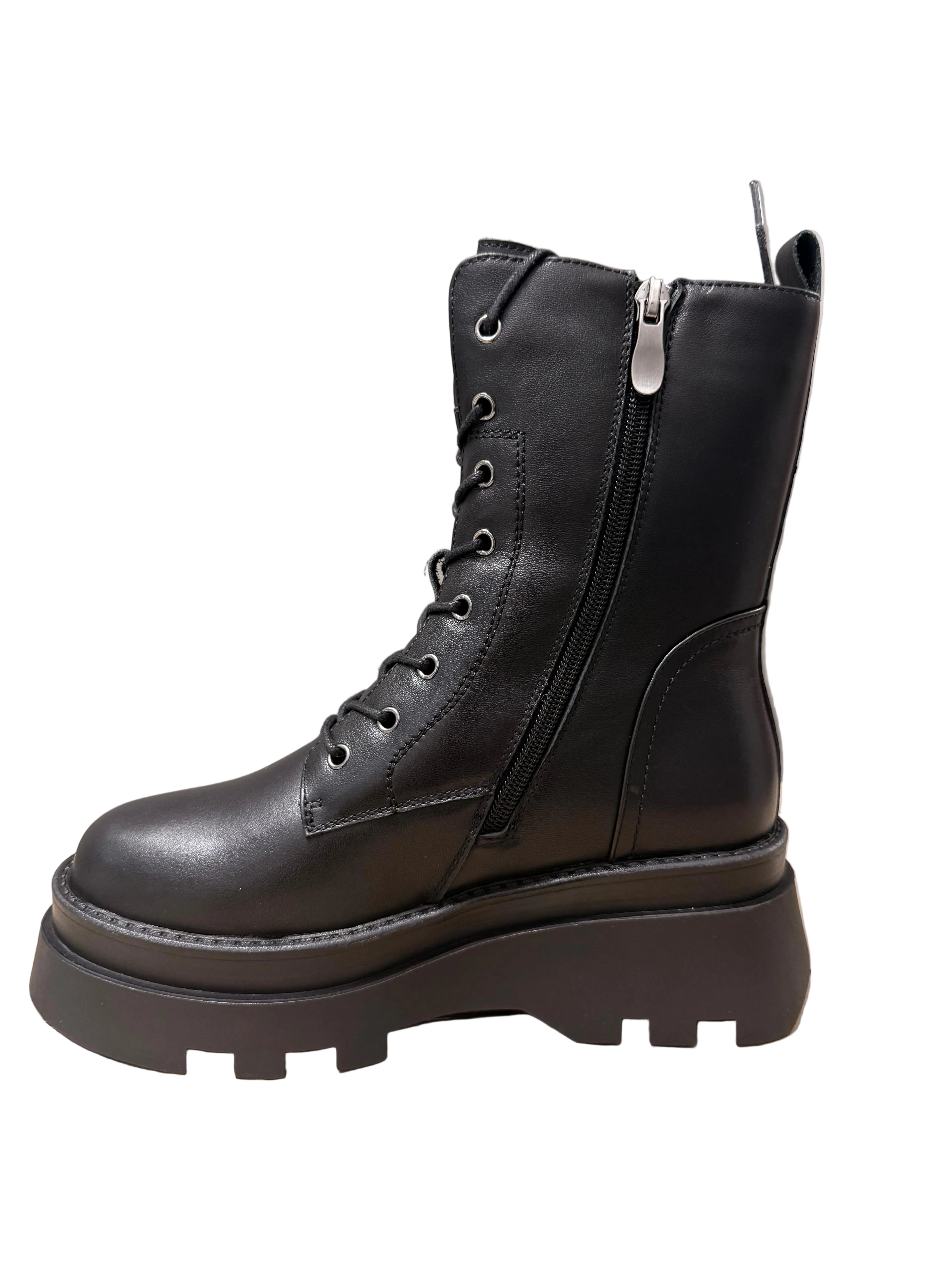 Ghete Piele Naturala P539-L1123R-1 Black - Betina Scarpe
