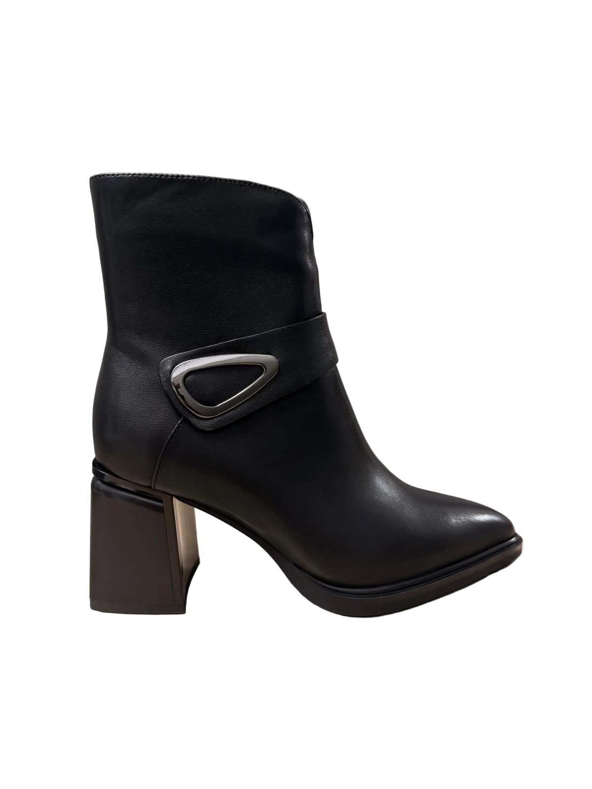 Ghete Piele Naturala M2180-L4623R Black - Betina Scarpe