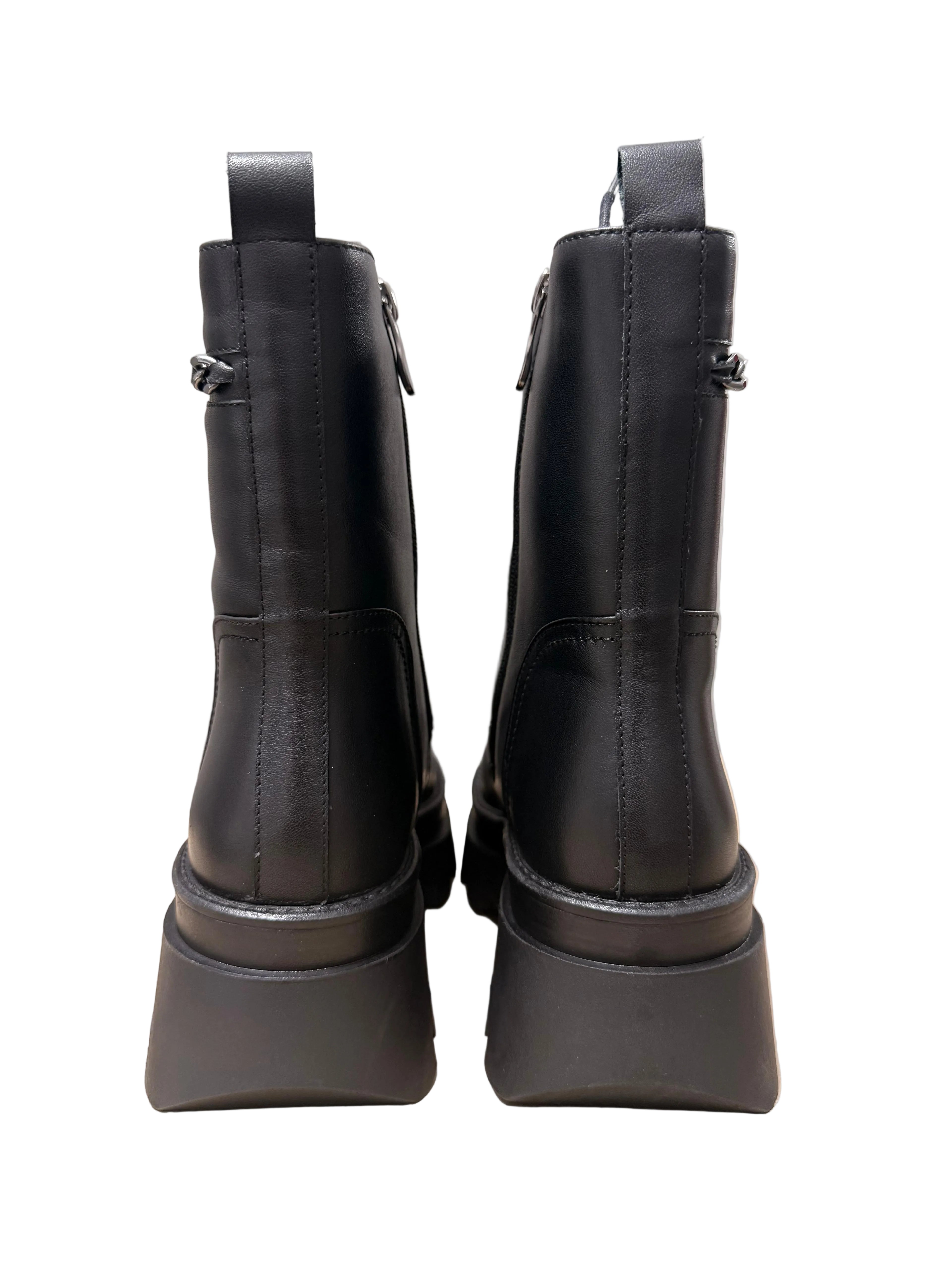 Ghete Piele Naturala P539-L1123R-1 Black - Betina Scarpe