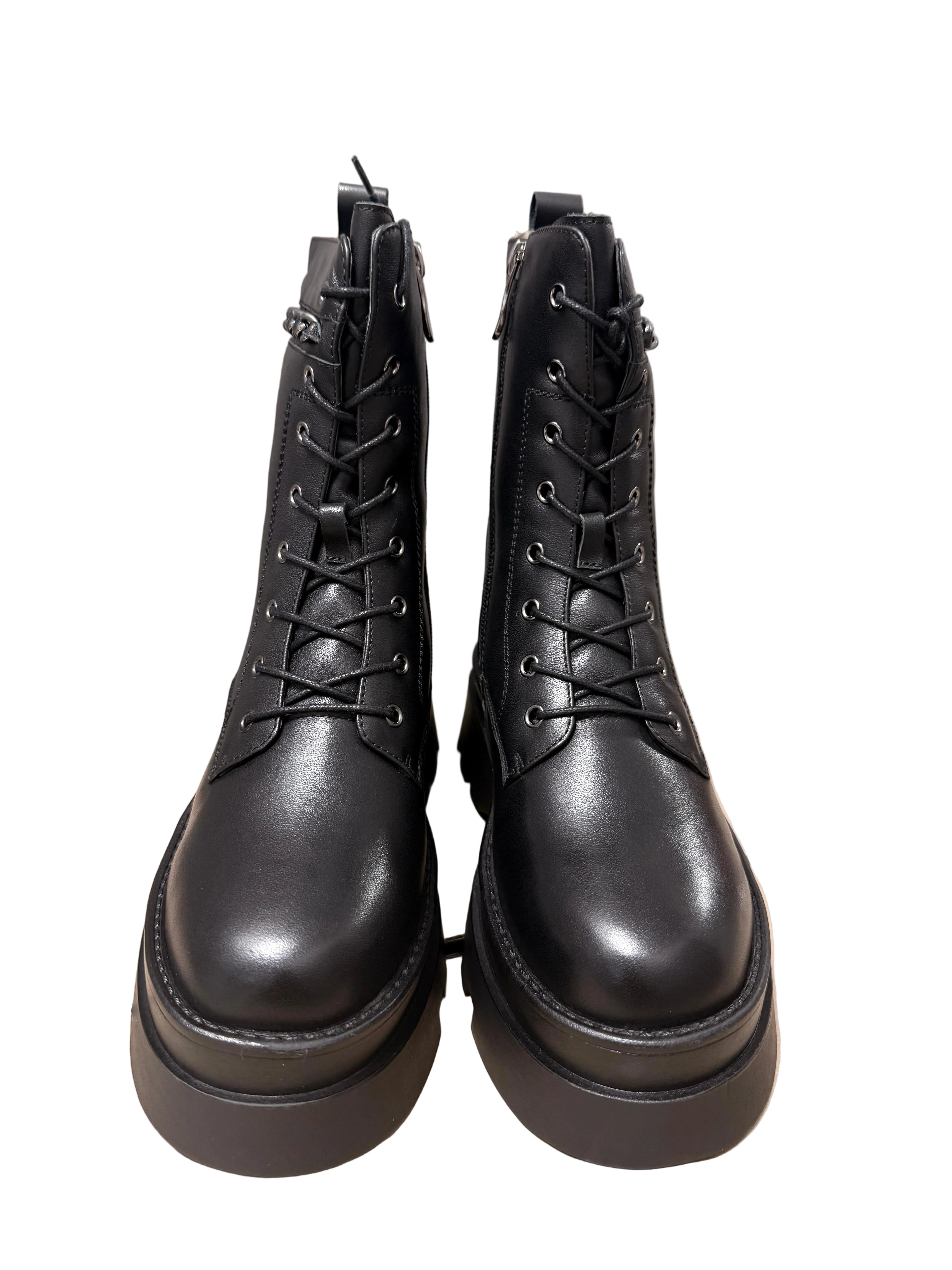 Ghete Piele Naturala P539-L1123R-1 Black - Betina Scarpe