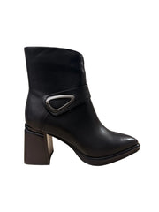 Ghete Piele Naturala M2180-L4623R Black - Betina Scarpe