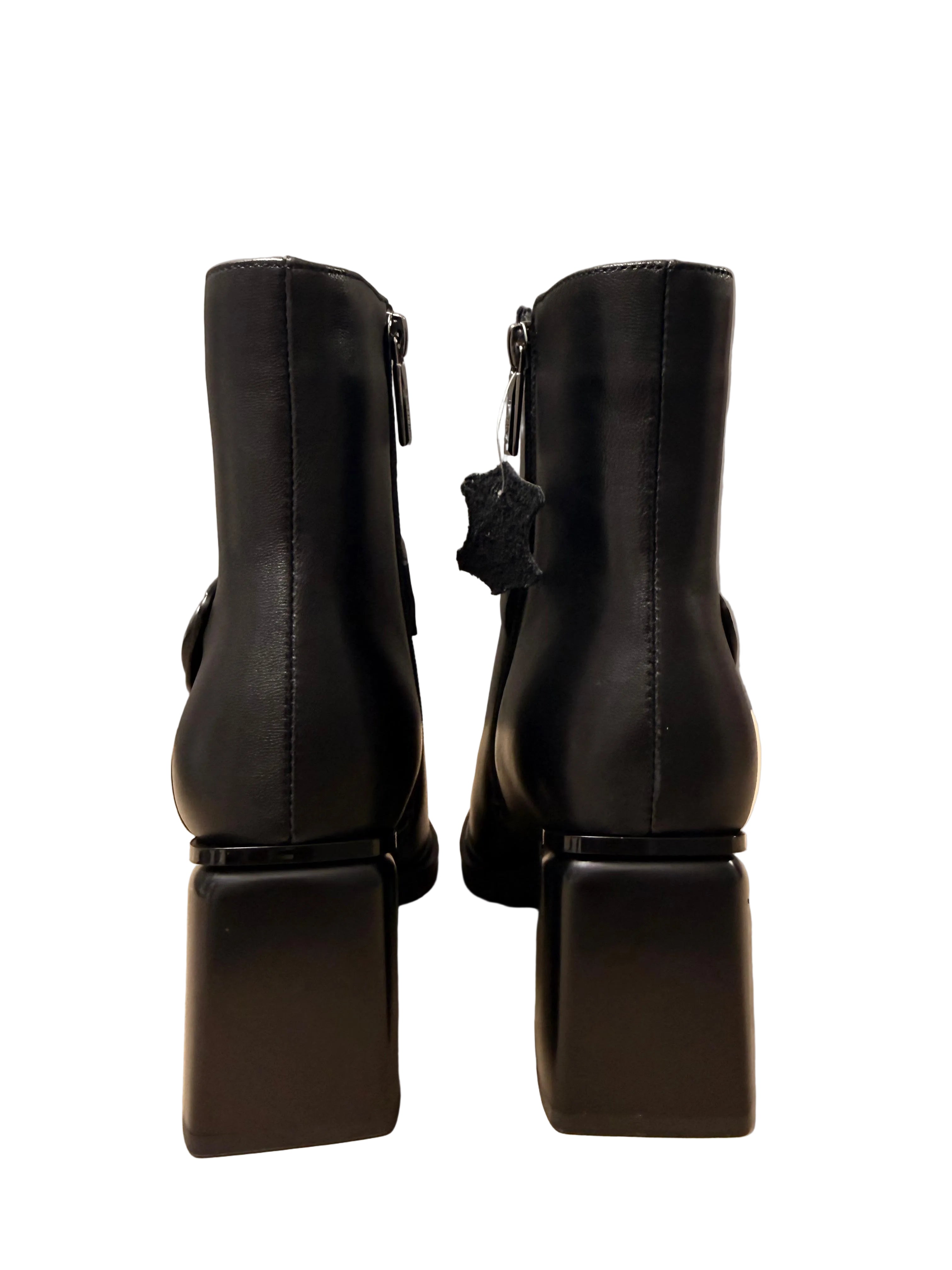 Ghete Piele Naturala M2180-L4623R Black - Betina Scarpe