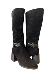 Ghete Piele Naturala P1307-L306 Black - Betina Scarpe