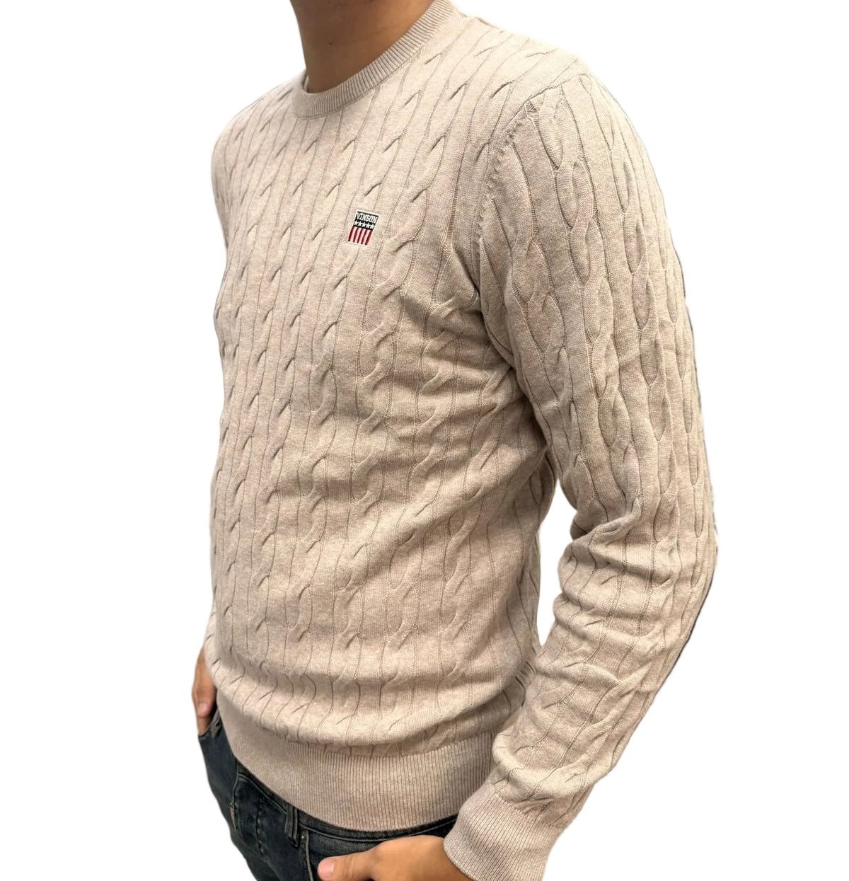 Pulover Vinson Beige Melange 105380 Grant