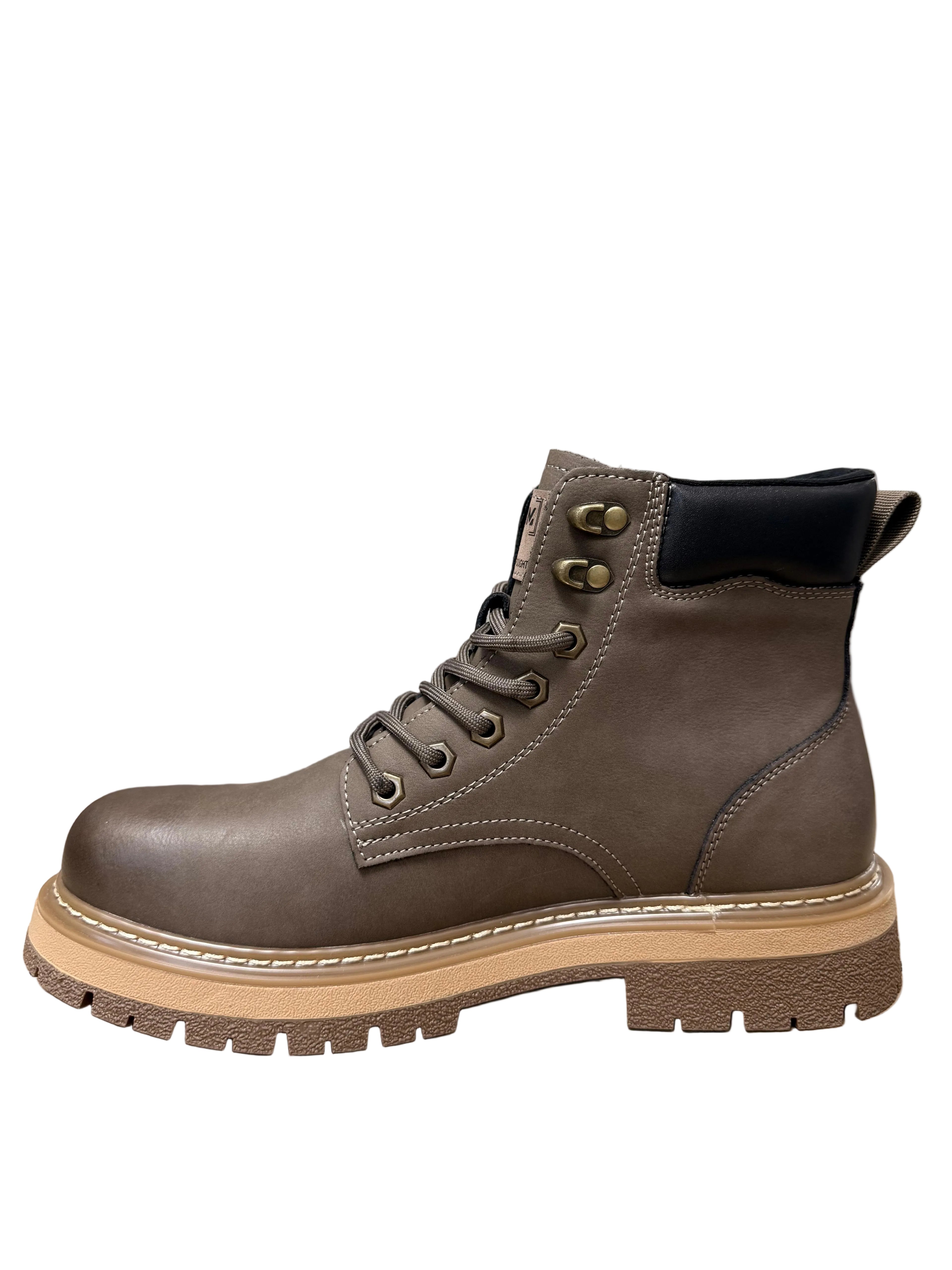 Pantofi Piele Naturala 75391 Khaki Oskon