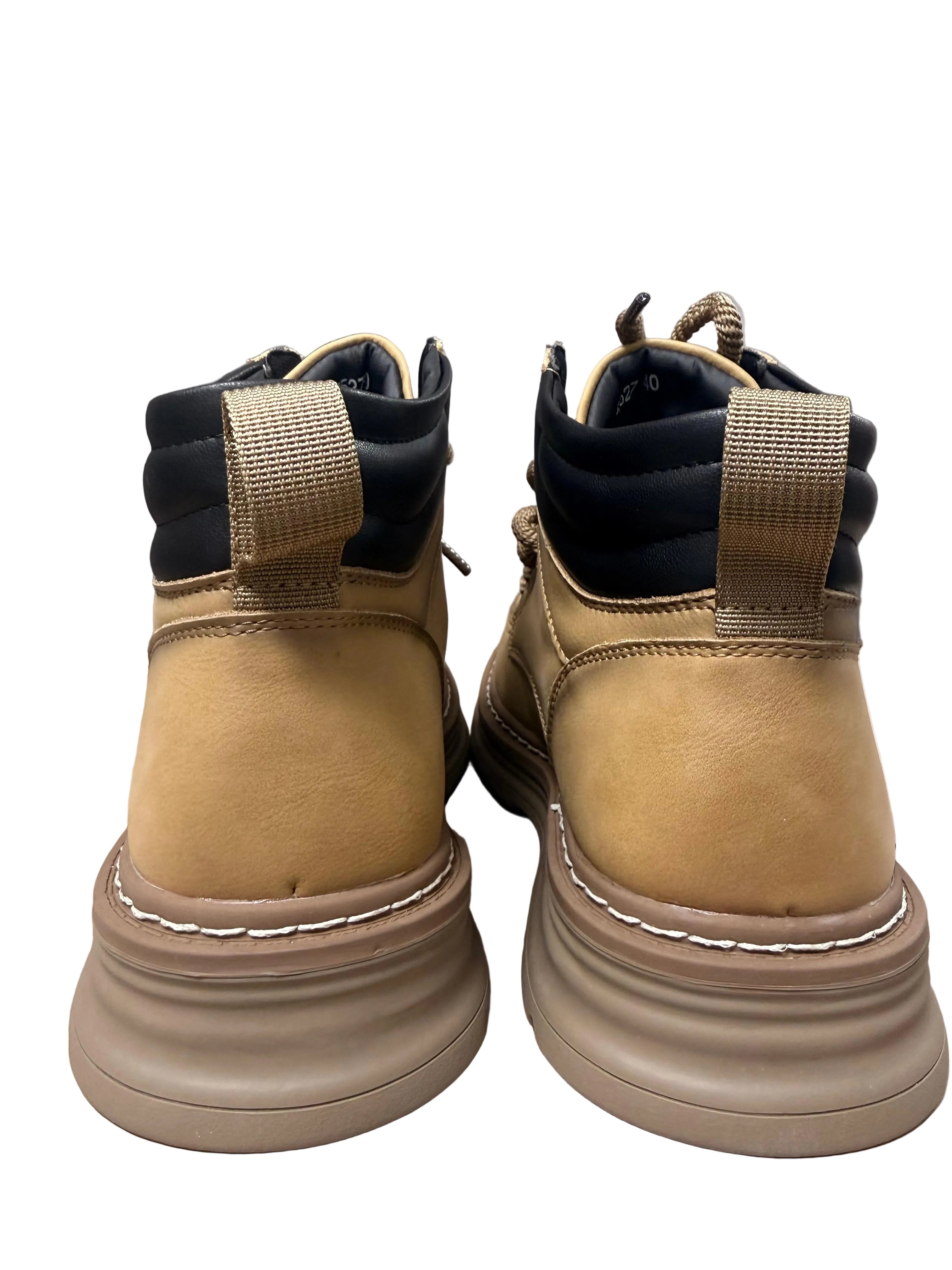Pantofi Piele Naturala 85527 Yellow Oskon