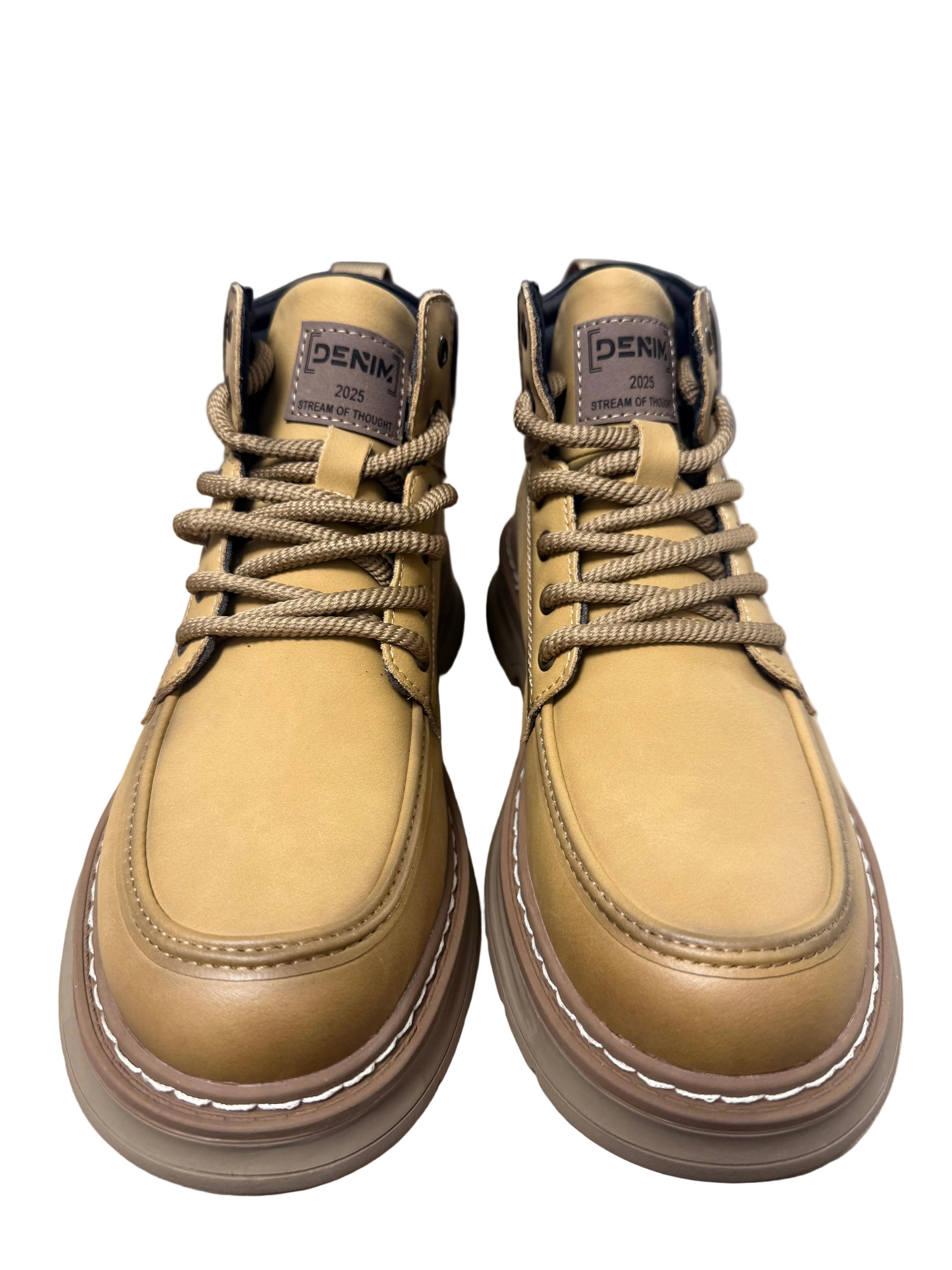 Pantofi Piele Naturala 85527 Yellow Oskon