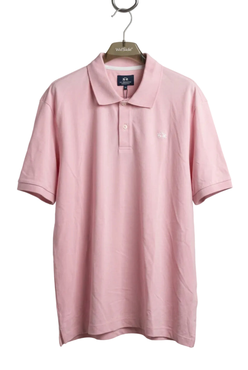 Tricou Polo Sleeve Orchid Pink - La Martina