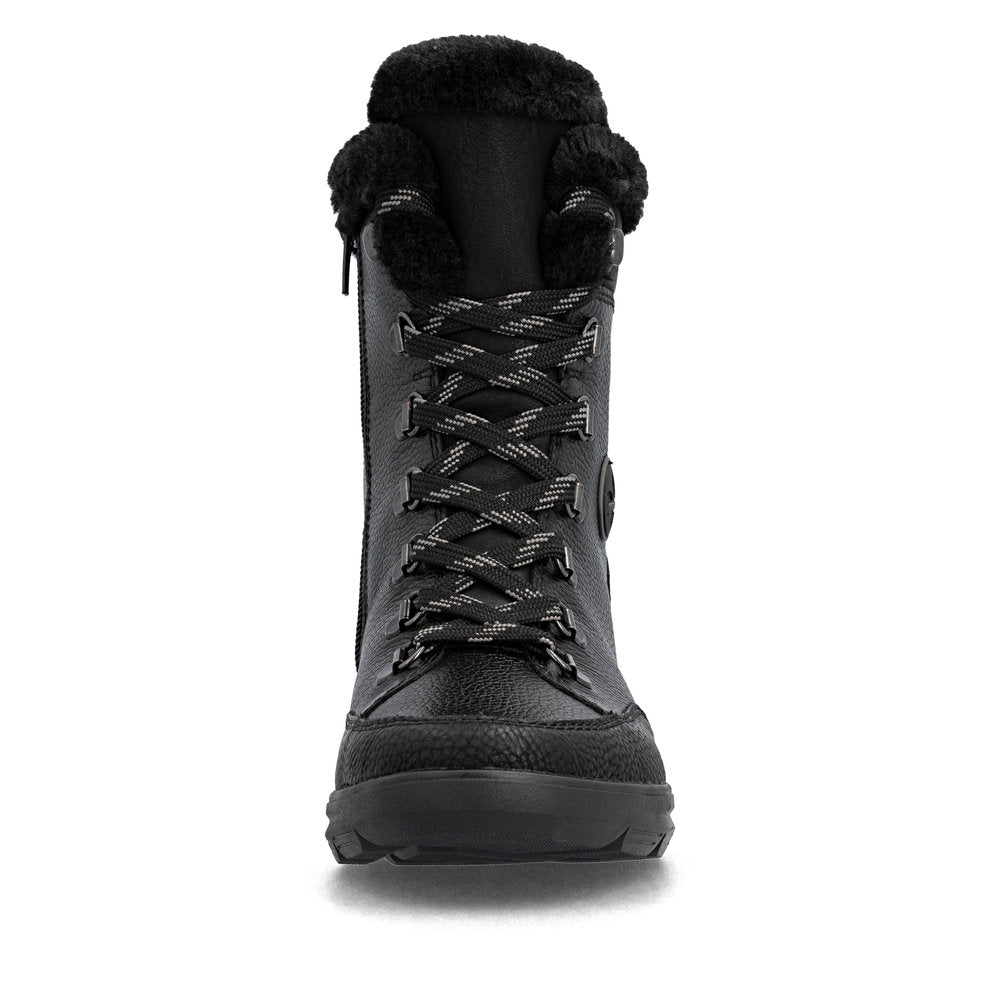Ghete Piele Naturala Rieker Z0000-00 Black