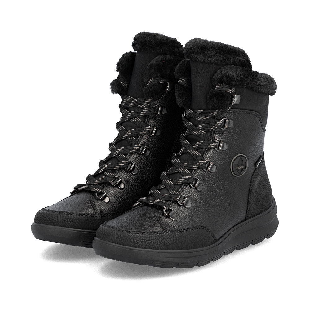 Ghete Piele Naturala Rieker Z0000-00 Black