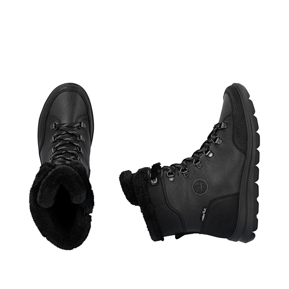 Ghete Piele Naturala Rieker Z0000-00 Black
