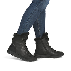 Ghete Piele Naturala Rieker Z0000-00 Black